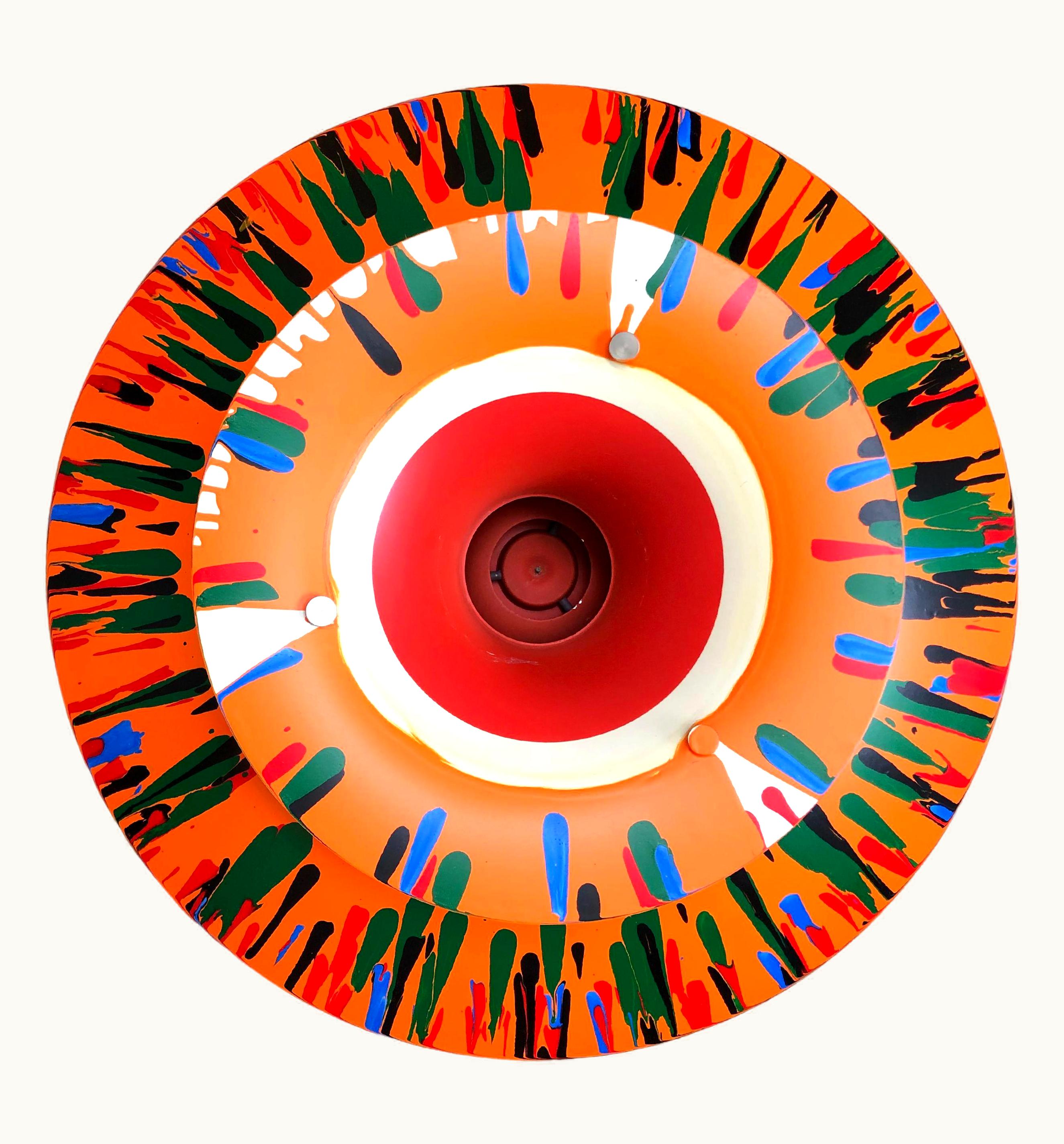 Poul Henningsen Poul Henningsen Iconic Vintage Ph5 Chandelier For Louis Poulsen Of Dk With Abstract Art Work UZ0203004