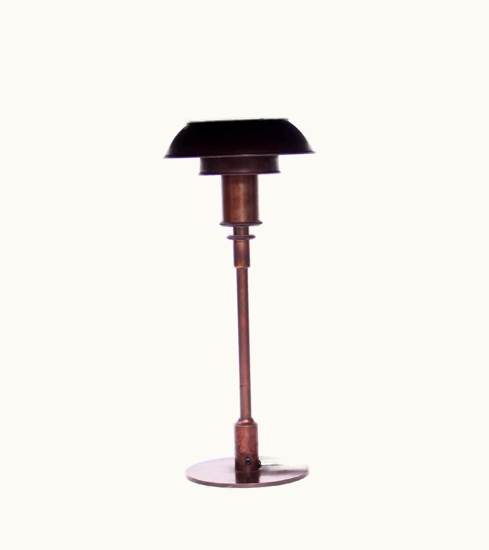 Poul Henningsen Early Poul Henningsen Copper Table Lamp, 1930s