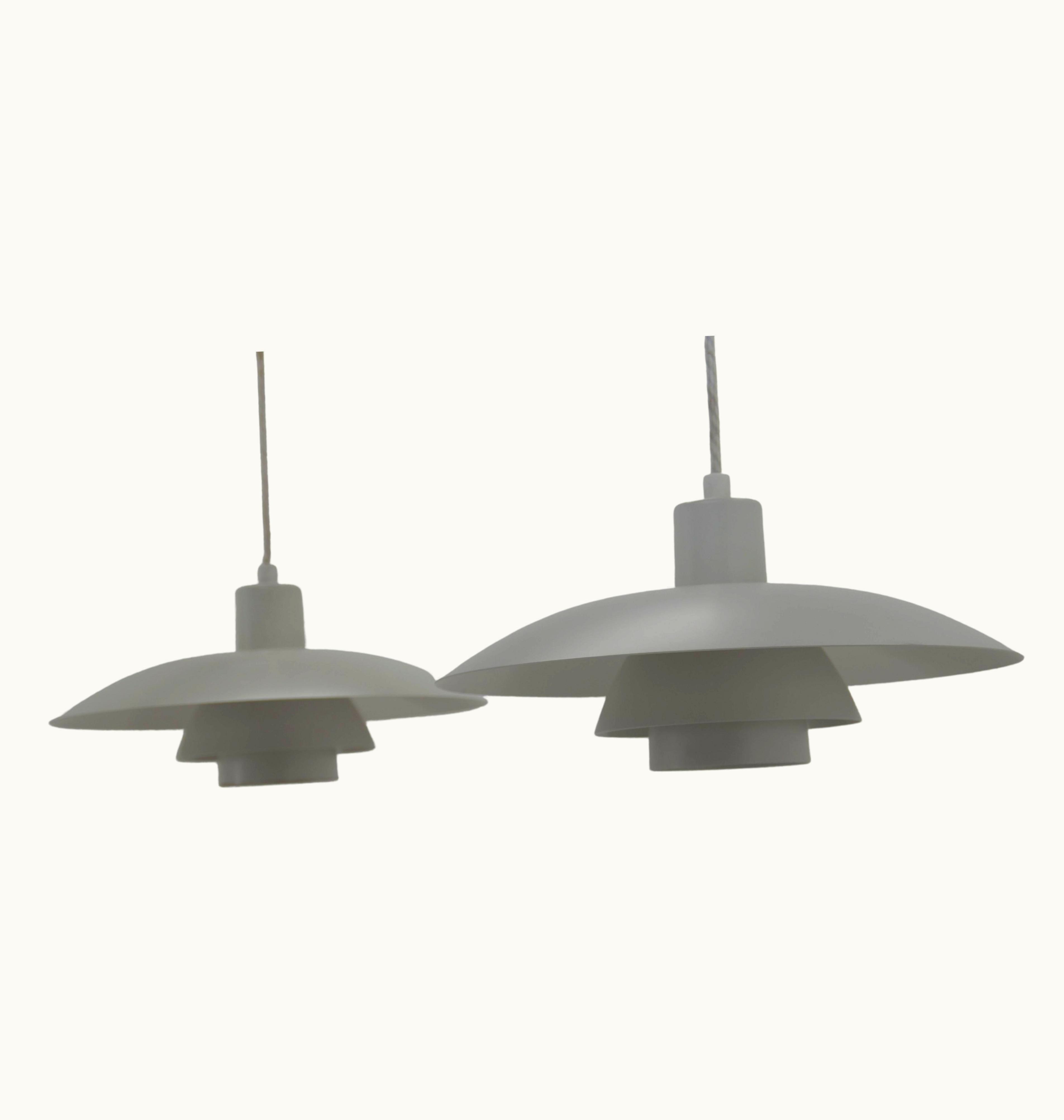 Poul Henningsen Poul Henningsen Set Of Two Pendants PH 4/3, Poul Henningsen, Denmark, 1960s