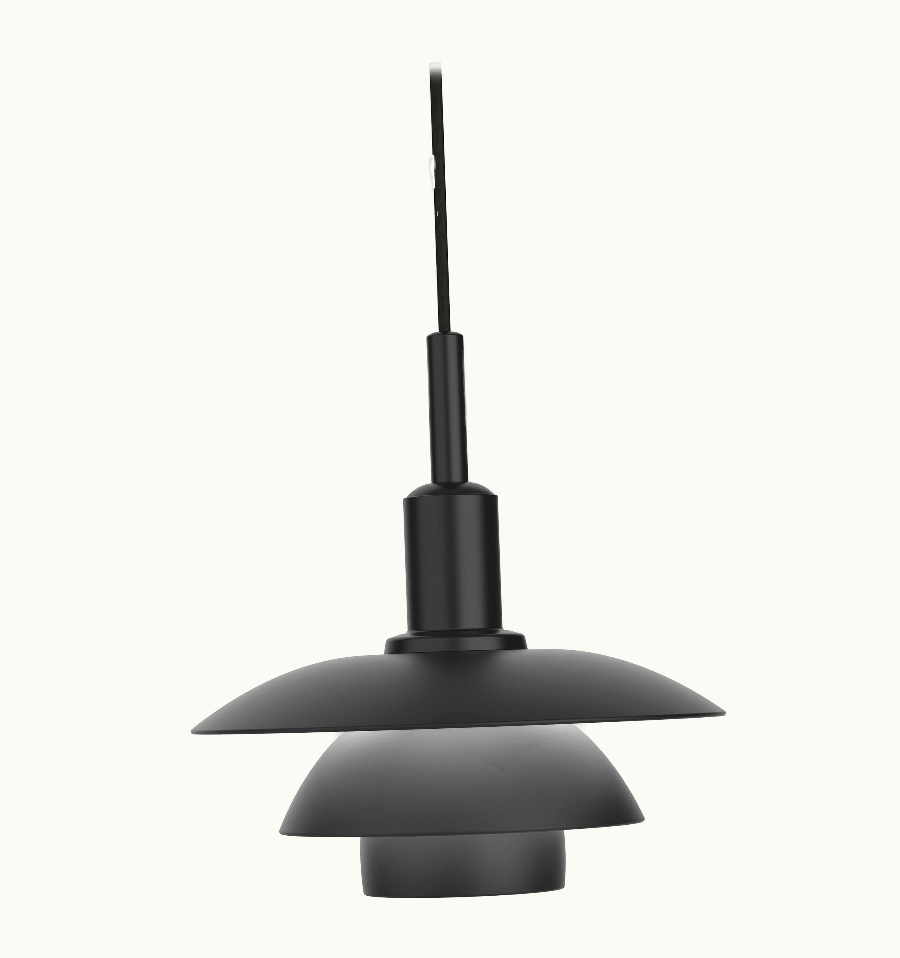 Poul Henningsen 'PH 3/3' Metal Pendant Lamp For Louis Poulsen In Black