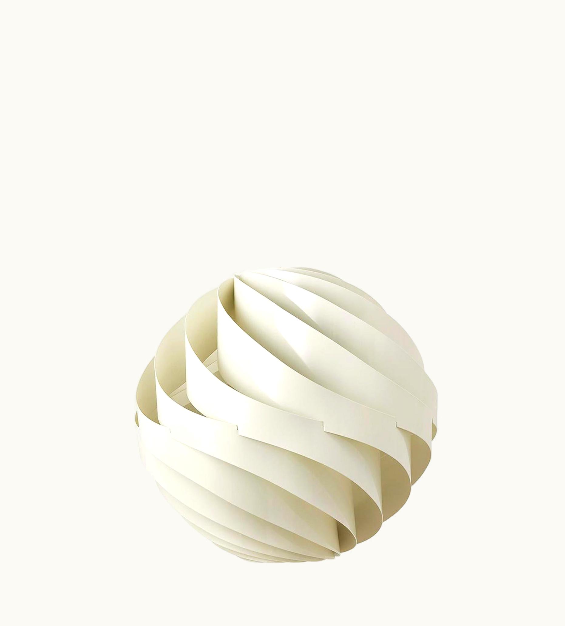 Louis Weisdorf Turbo Pendant Lamp, Small, White, Alabaster White Glossy