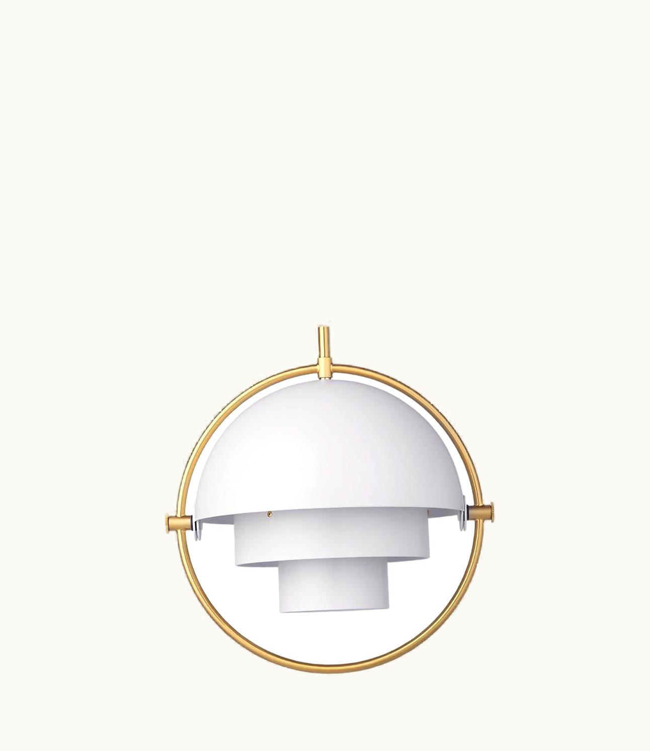 Louis Weisdorf Louis Weisdorf Multi-Lite Pendant Lamp, Small, Brass, White