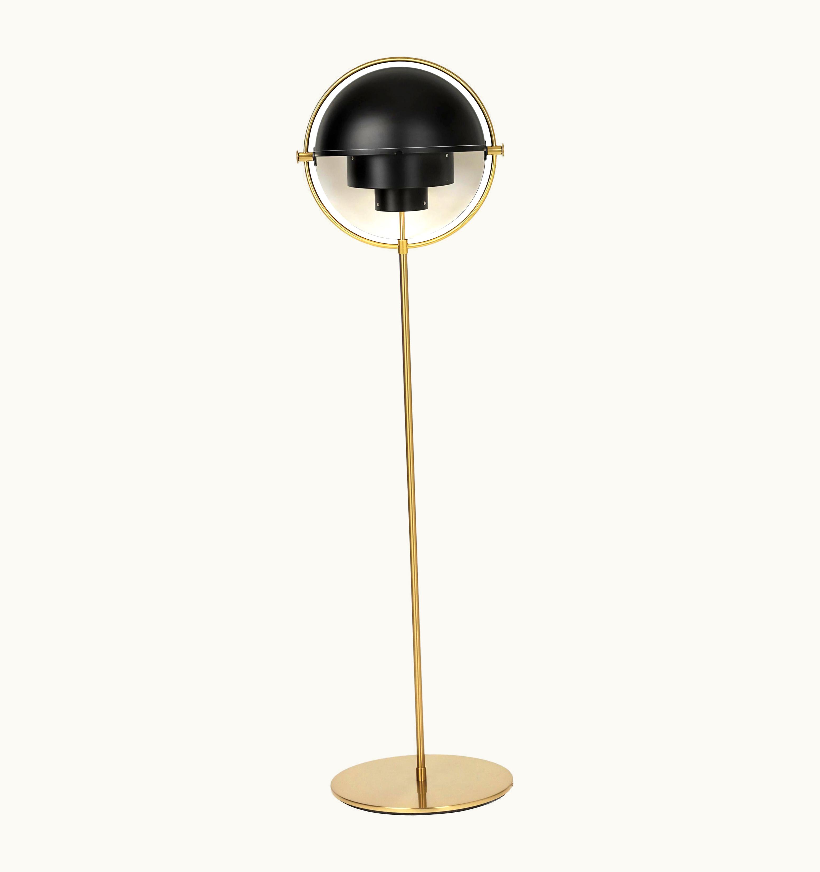 Louis Weisdorf Louis Weisdorf 'Multi-Lite' Floor Lamp In Black And Brass