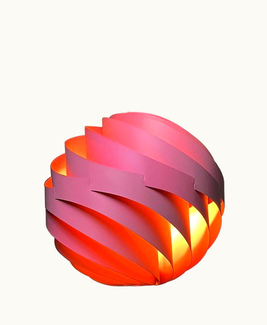 Louis Weisdorf Louis Weisdorf Pink Turbo Ceiling Light By Louis Weisdorf For LYFA, Denmark, 1970