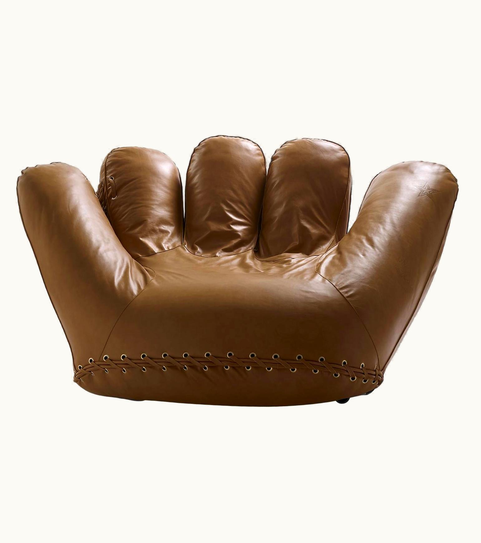 Gionathan de Pas & Donato D'Urbino & Paolo Lomazzi Gionathan de Pas & Donato D'Urbino & Paolo Lomazzi Leather 'Joe' Chair Designed By De Pas, D'Urbino, Lomazzi For Poltronova, Italy UZ0203162