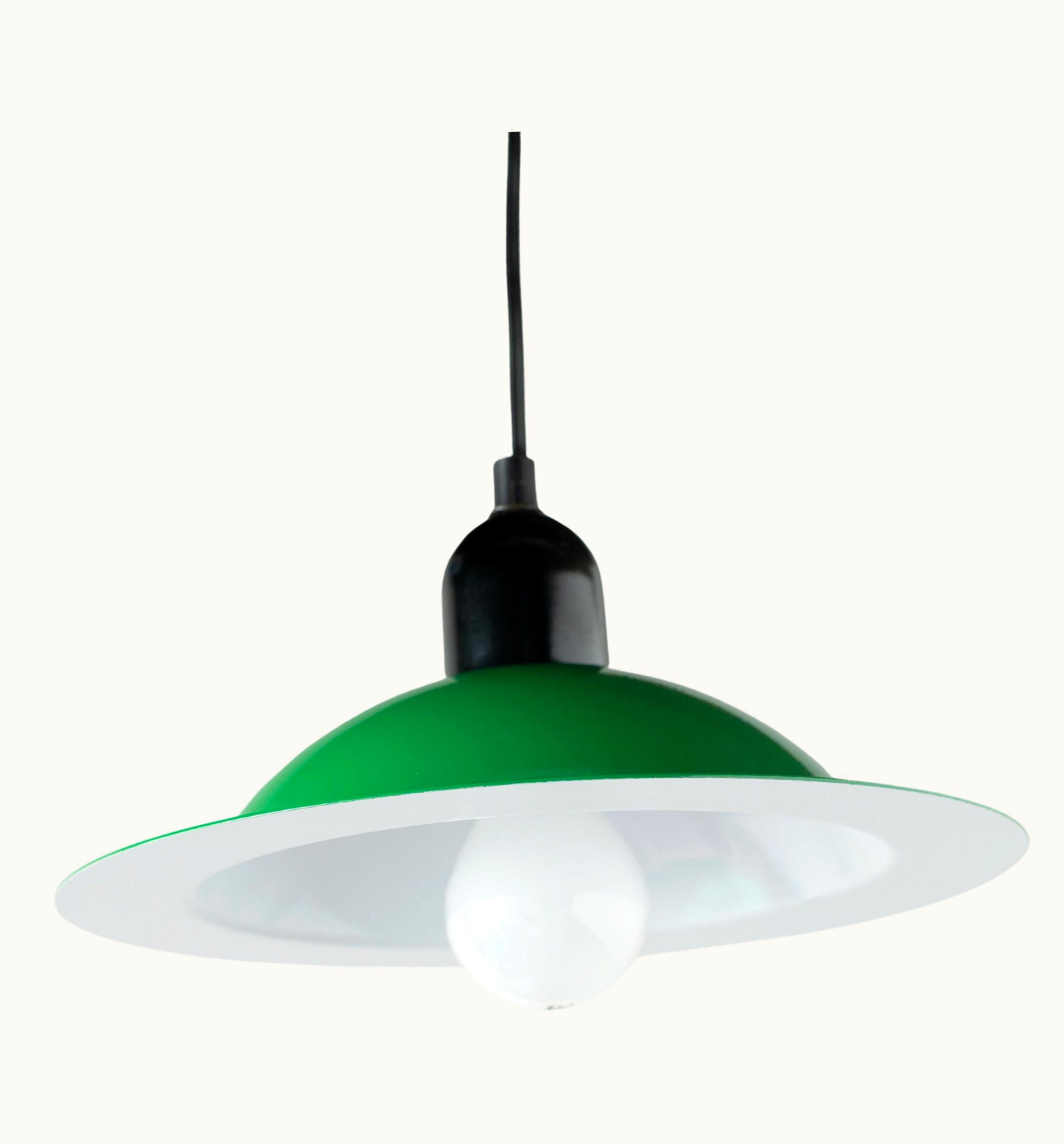 Gionathan de Pas & Donato D'Urbino & Paolo Lomazzi Gionathan de Pas & Donato D'Urbino & Paolo Lomazzi Lampiatta Pendant Lamp Green Stilnovo De Pas D'urbino Lomazzi