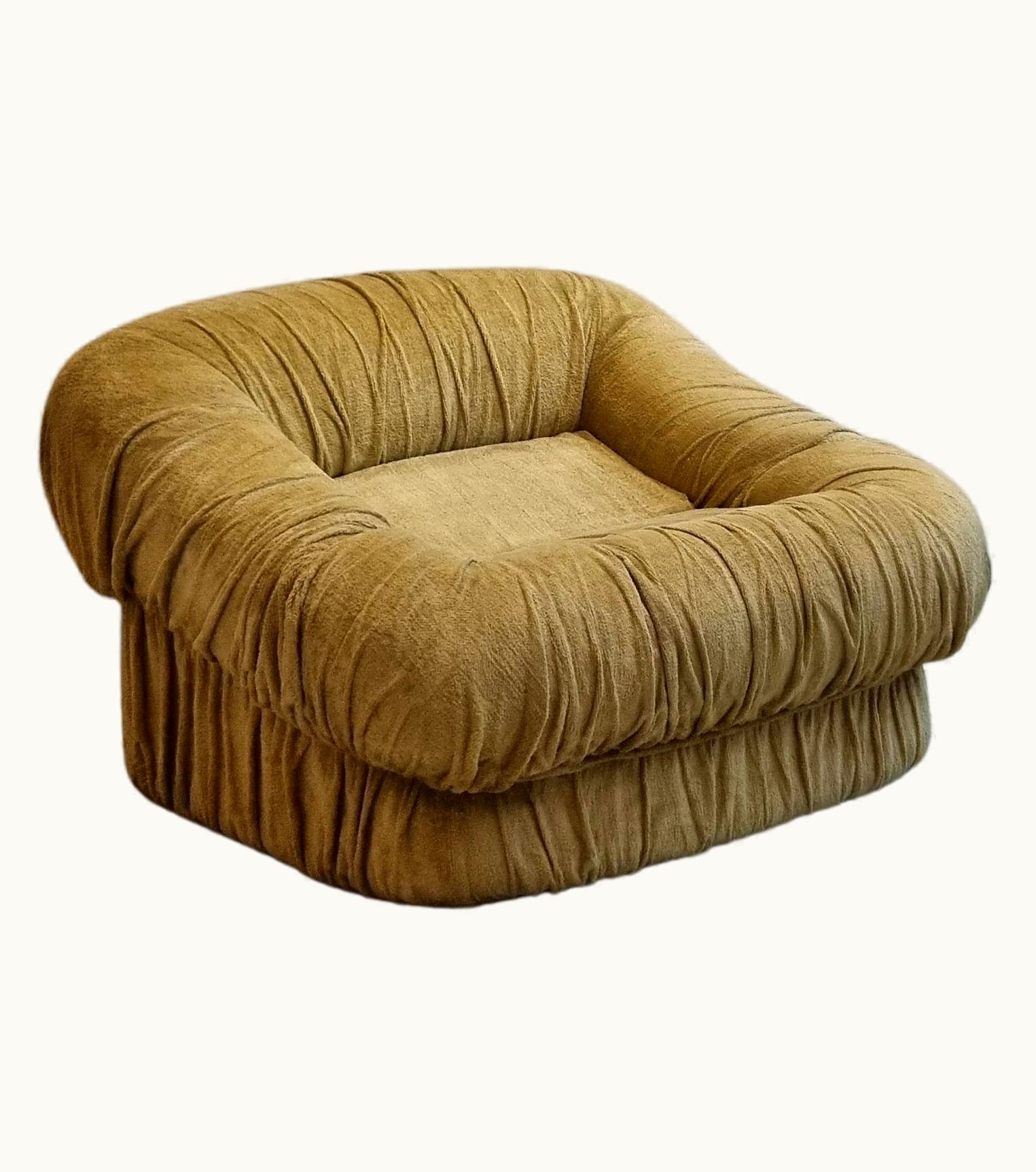 Gionathan de Pas & Donato D'Urbino & Paolo Lomazzi Gionathan de Pas & Donato D'Urbino & Paolo Lomazzi De Pas D' Urbino & Lomazzi Armchair For Dall' Oca, 1970, Italy