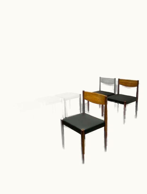 Poul Volther Poul Volther Set Of Six '6' Teak Dining Chairs Poul Volther For Frem Røjle, Denmark, C. 1960s