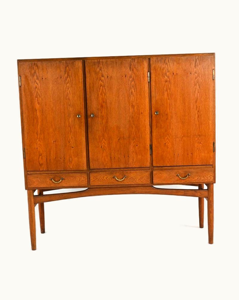 Poul M. Volther For FDB Mobler Danish Mid-Century Oak Cabinet