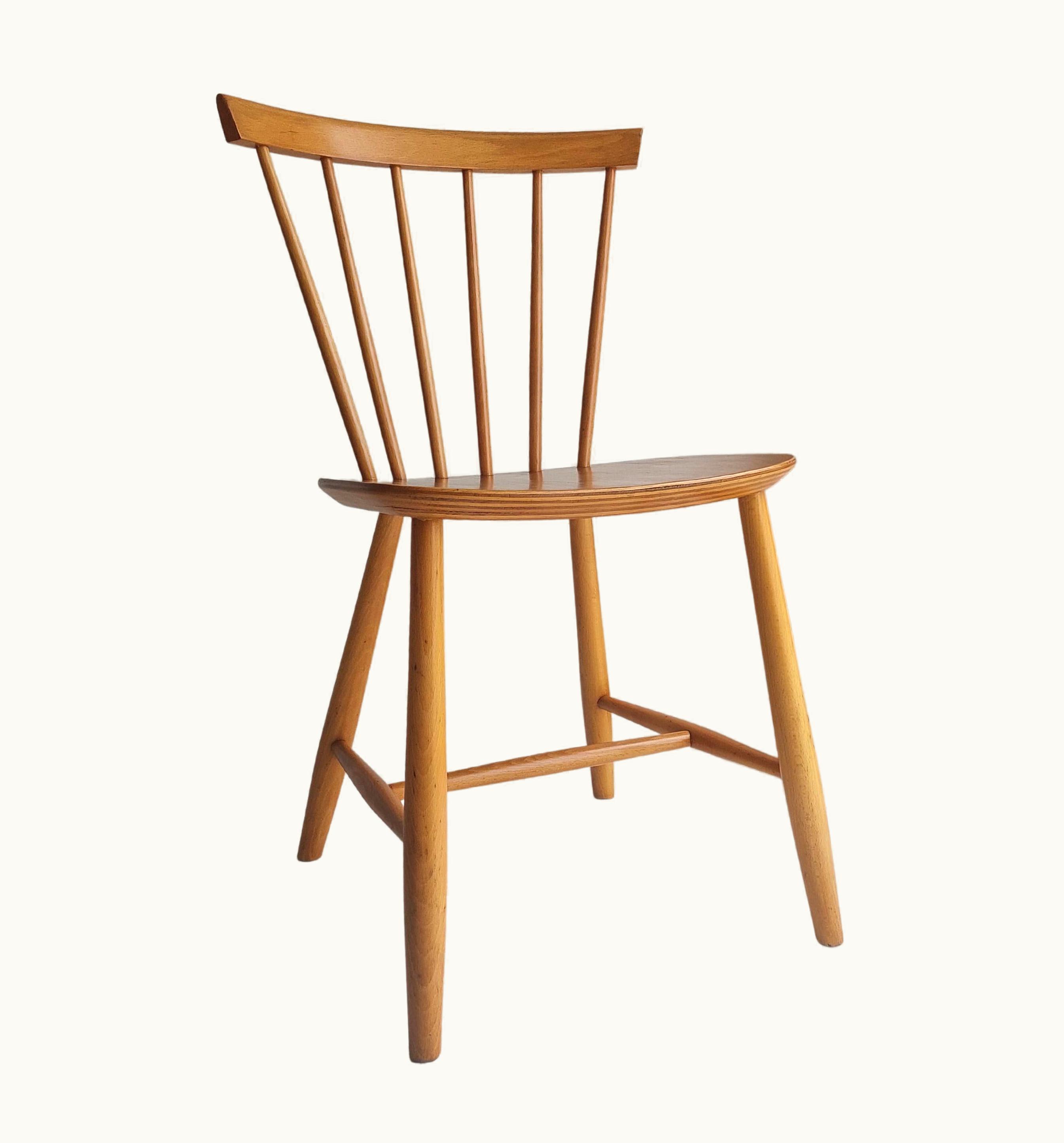 Poul Volther Mid Century J46 Dining Kitchen Chair By Poul Volther For Fdb, Denmark, 1960s