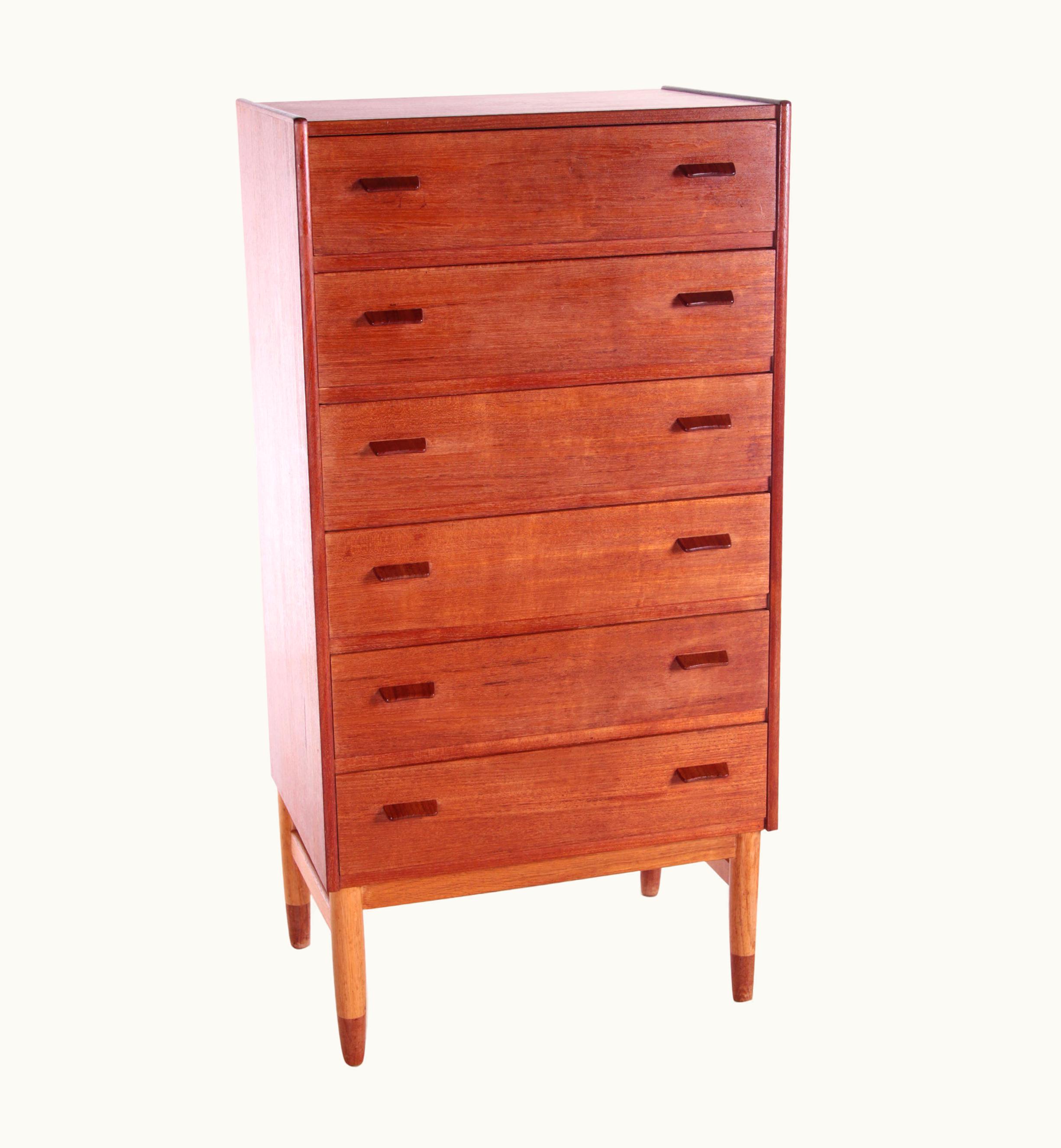 Poul Volther Poul Volther Teak Wooden Chest Of Drawers From Poul Volther By Munch Mobler, 1960s