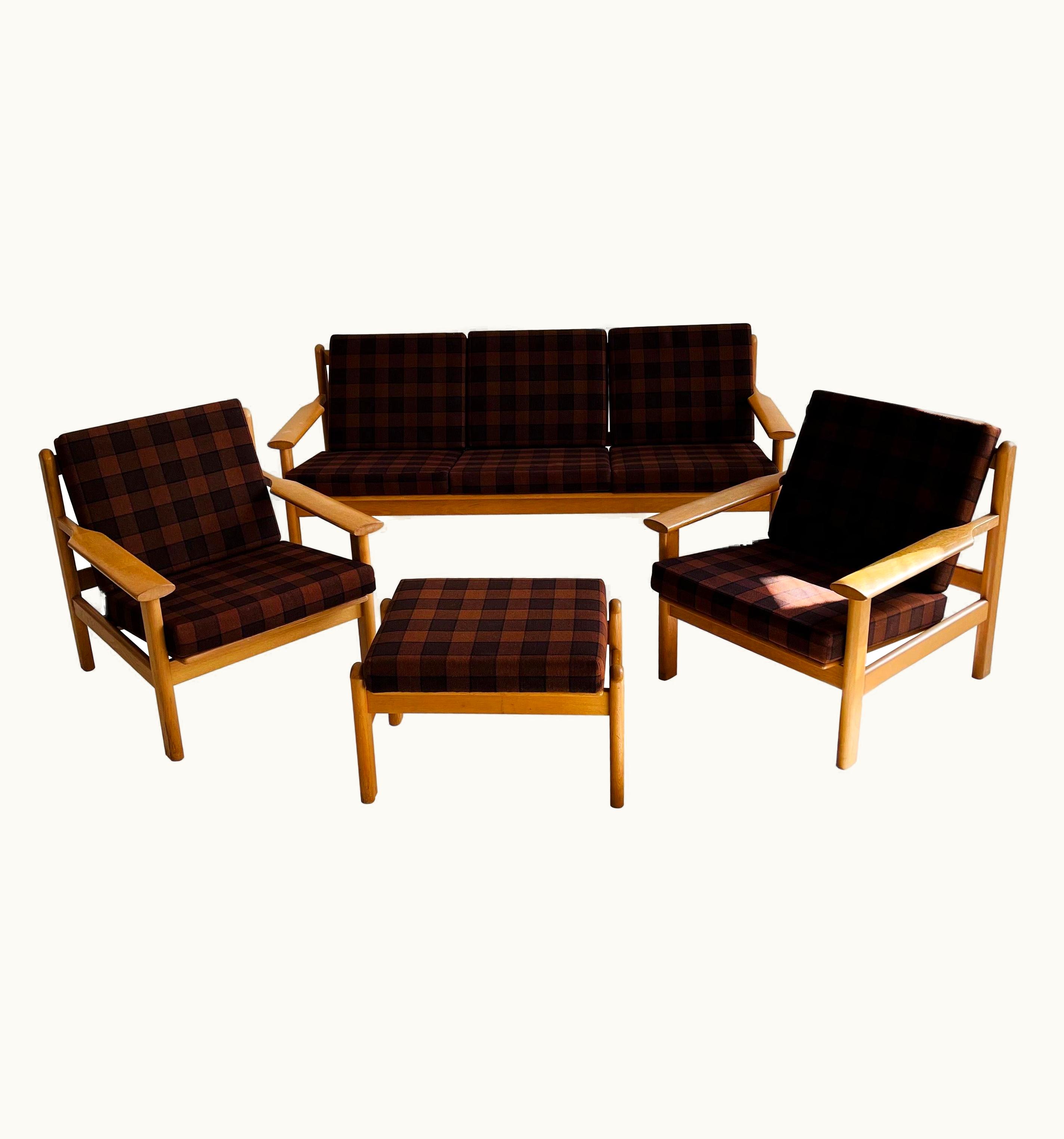 Poul Volther Poul Volther Living Room Suite Sofa Lounge Chair By Poul Volther For Frem Rølje, Denmark 1950