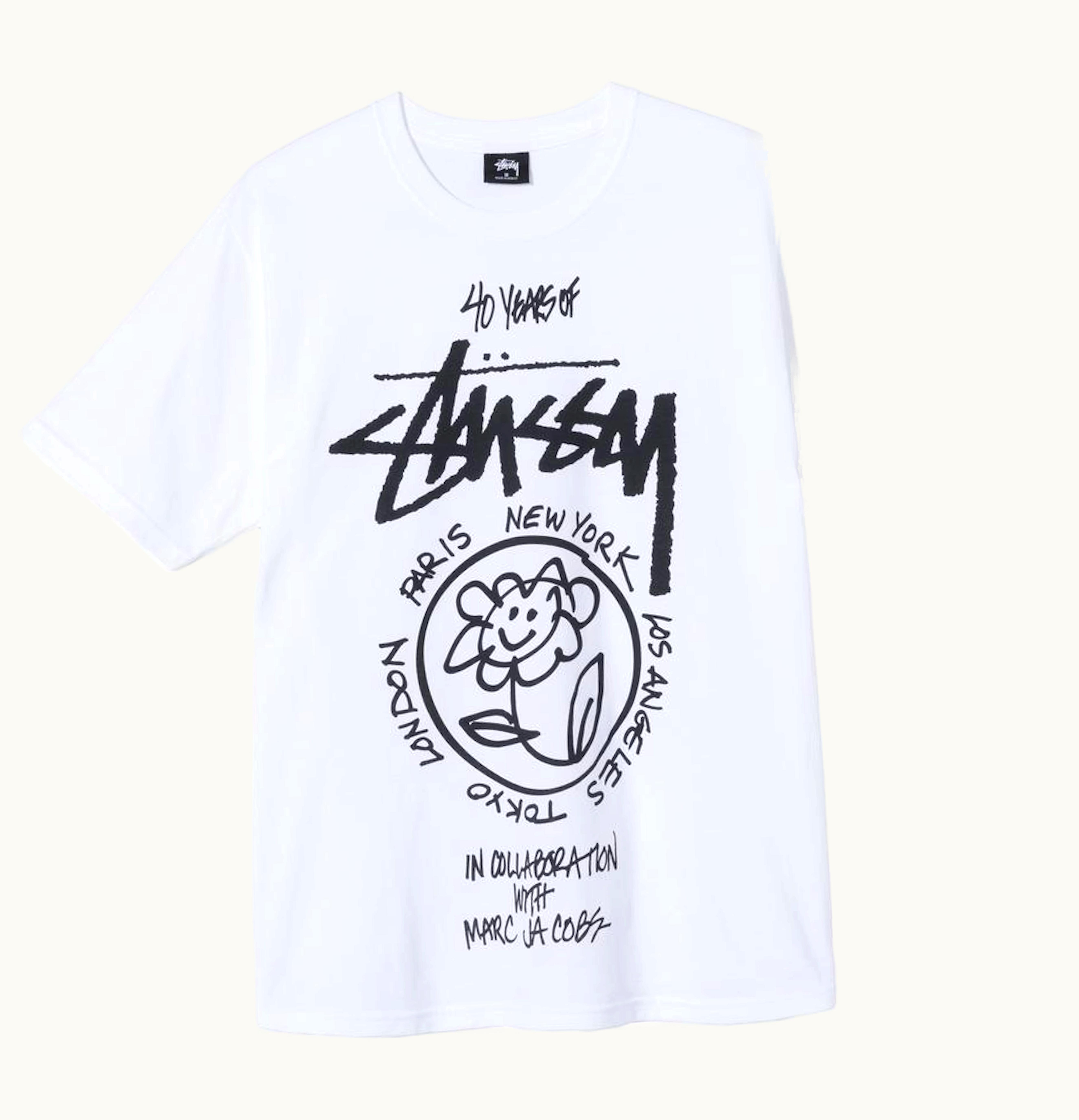 Stussy Stussy x Marc Jacobs World Tour Collection T Shirt White