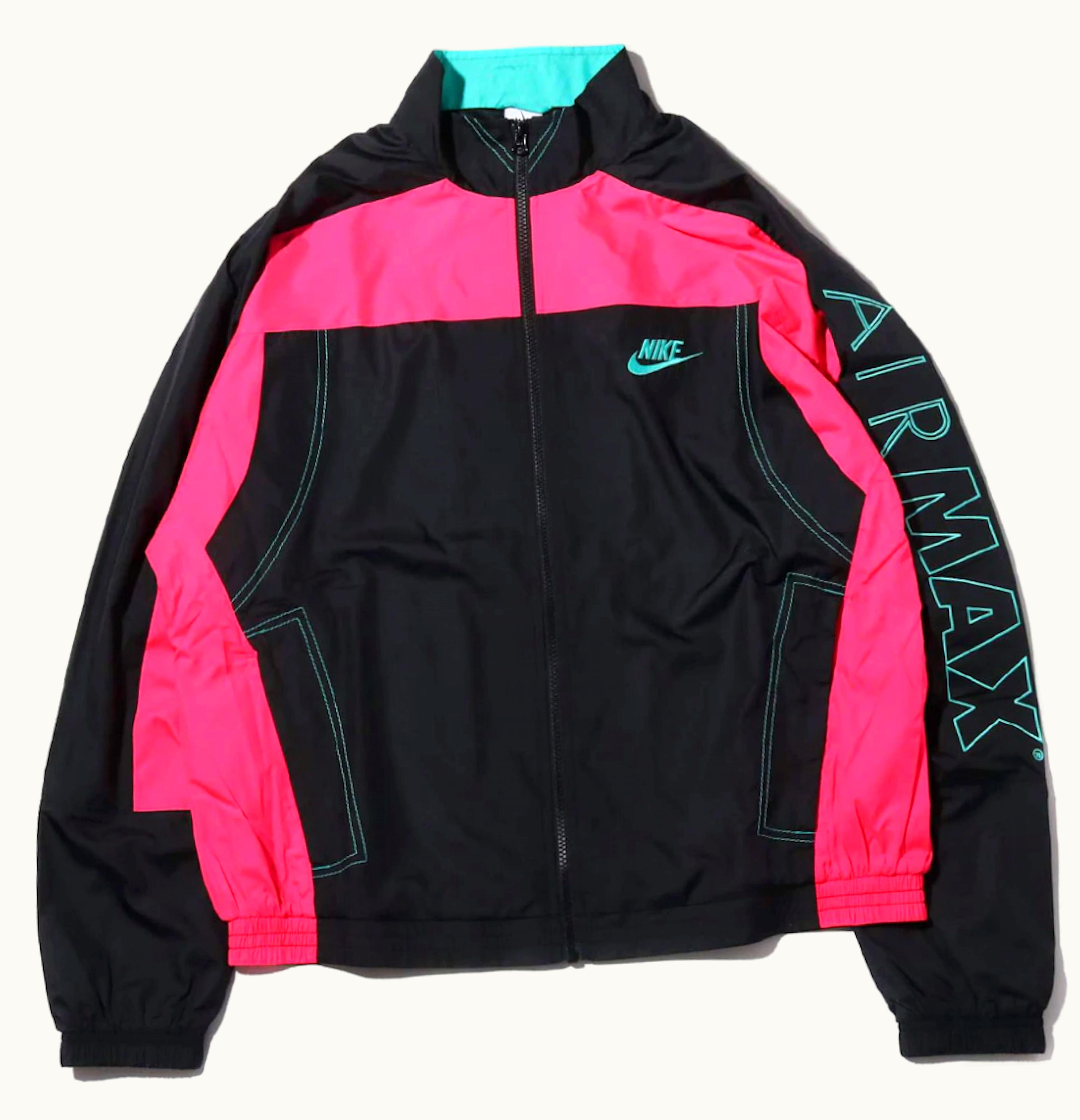 Nike Nike x Atmos NRG Vintage Patchwork Track Jacket Black Hyper Pink Hyper Jade