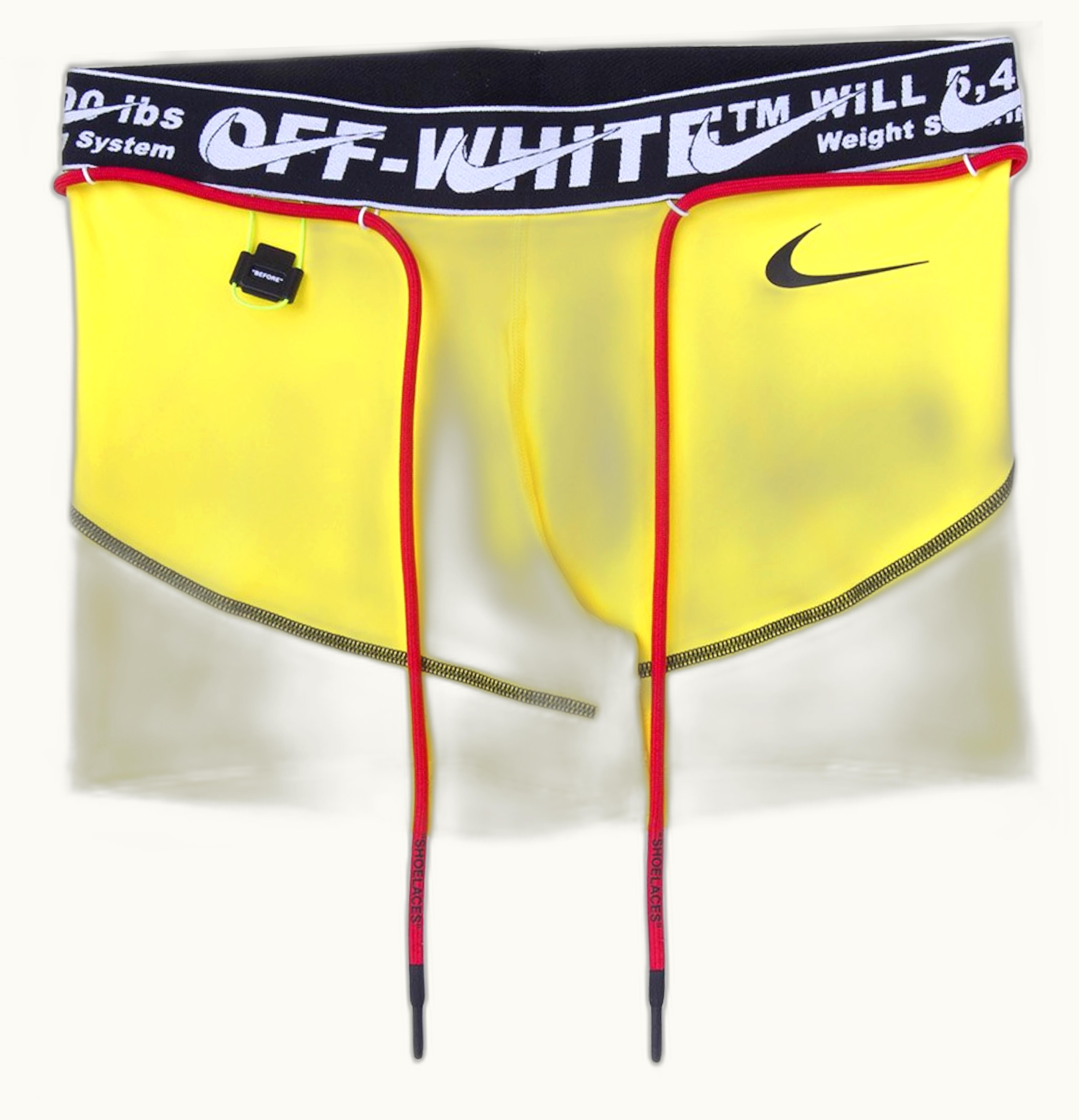 OFF-WHITE OFF WHITE x Nike Womens Training Shorts Opti Yellow