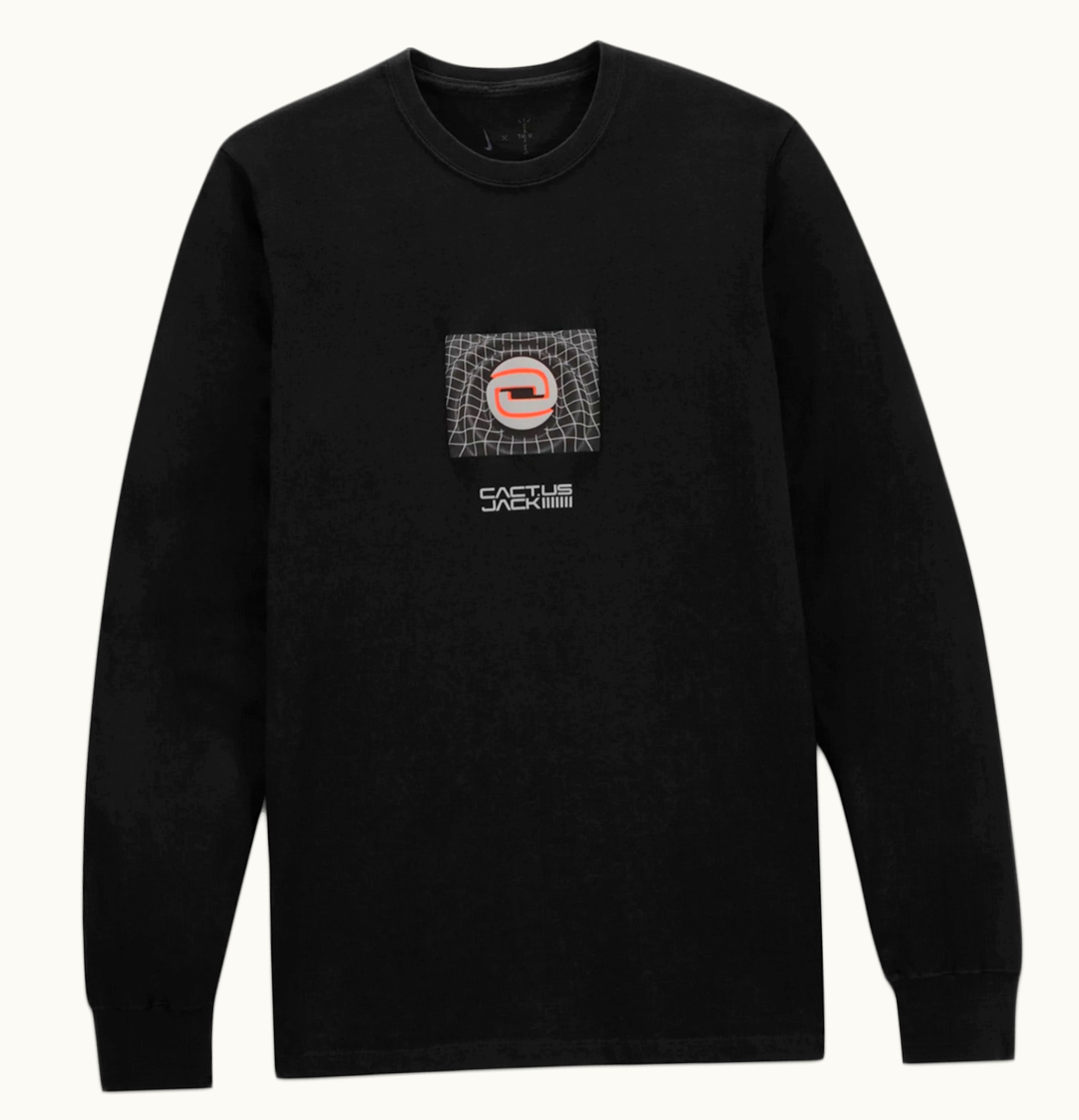 Travis Scott Travis Scott CACTUS CORP x Nike U NRG BH L S T shirt Asia Sizing Black