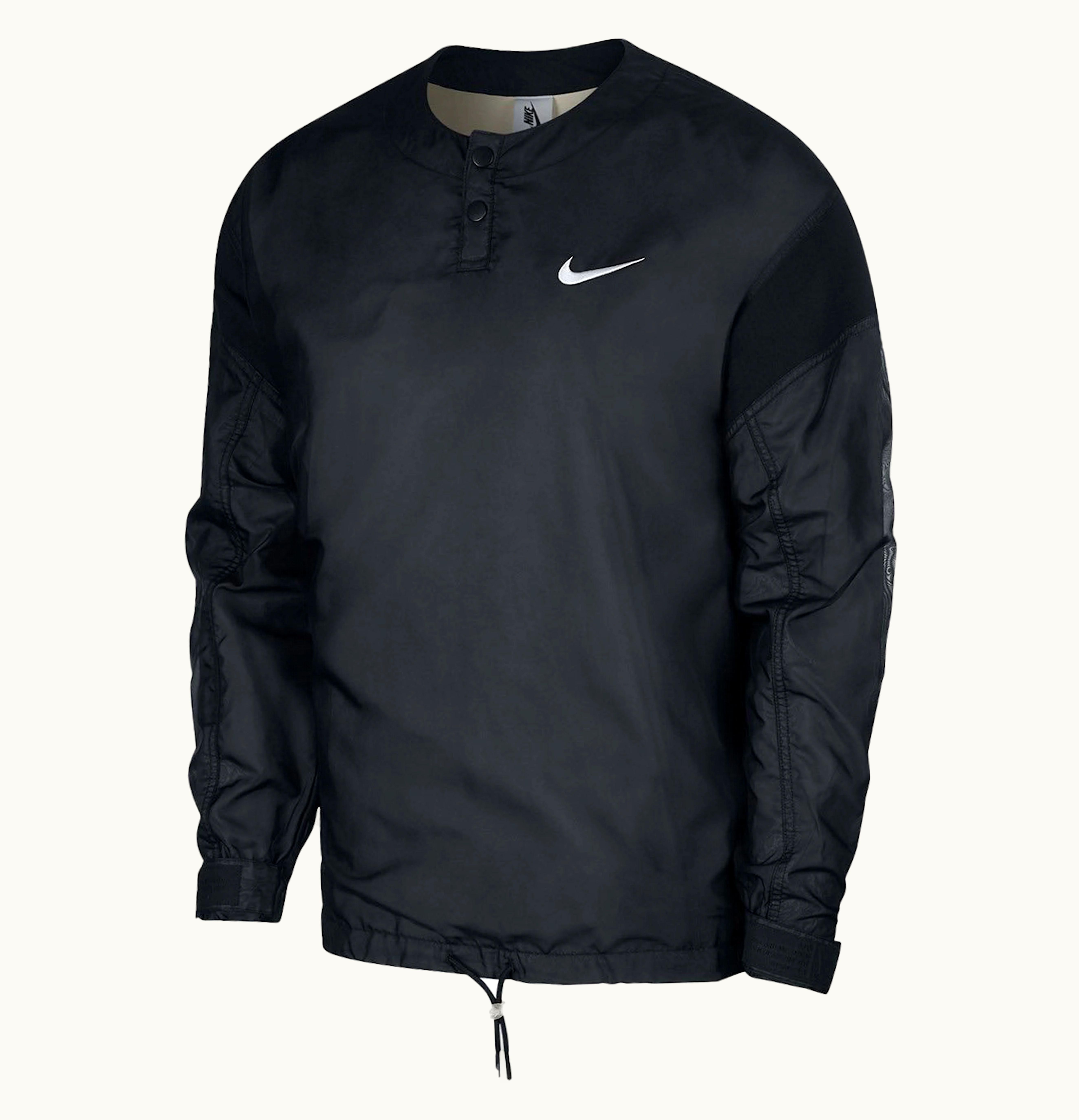 FEAR OF GOD FEAR OF GOD x Nike Long Sleeve Henley Top Black Light Bone White