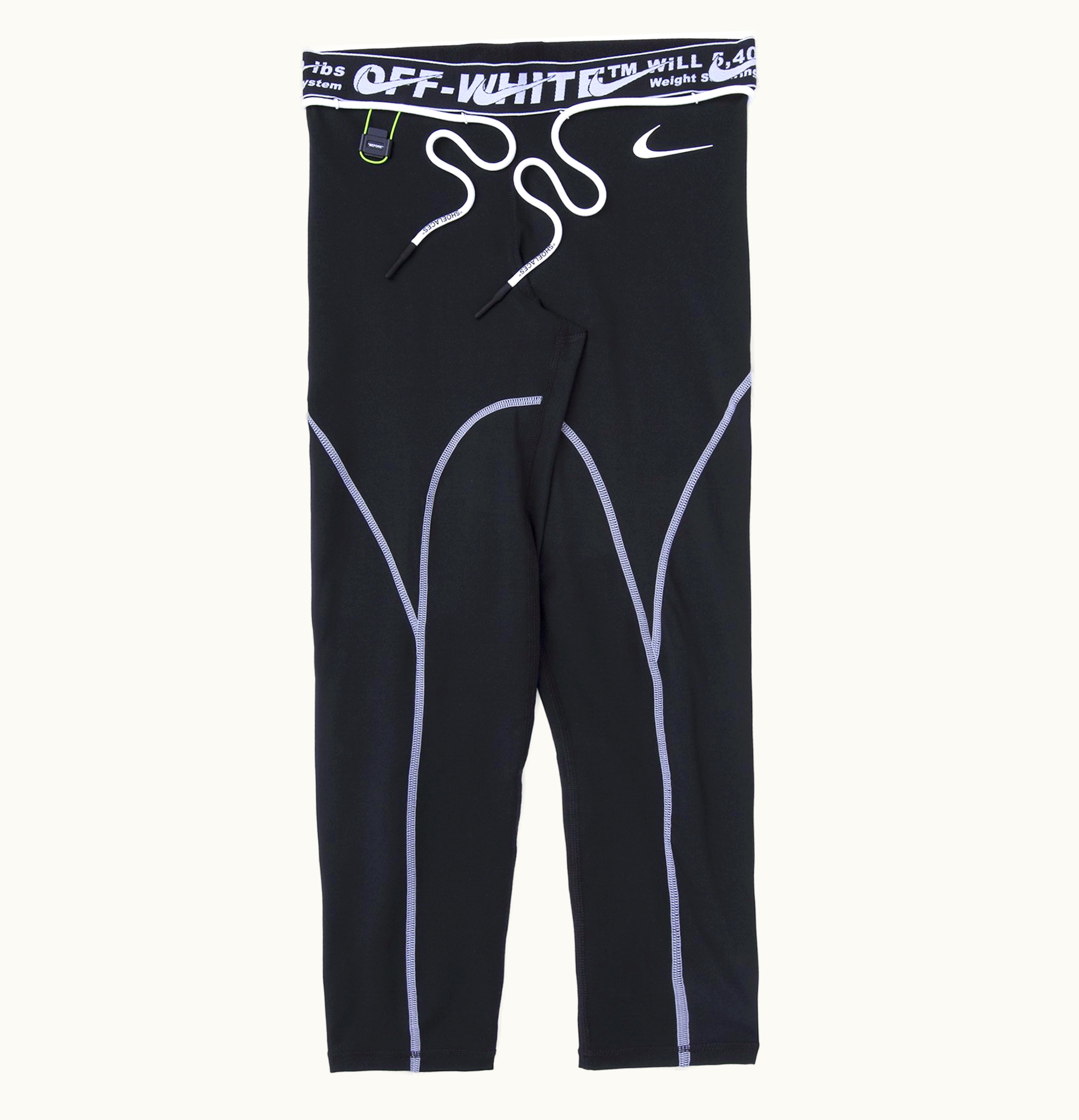 OFF-WHITE OFF WHITE x Nike Womens Tights Black