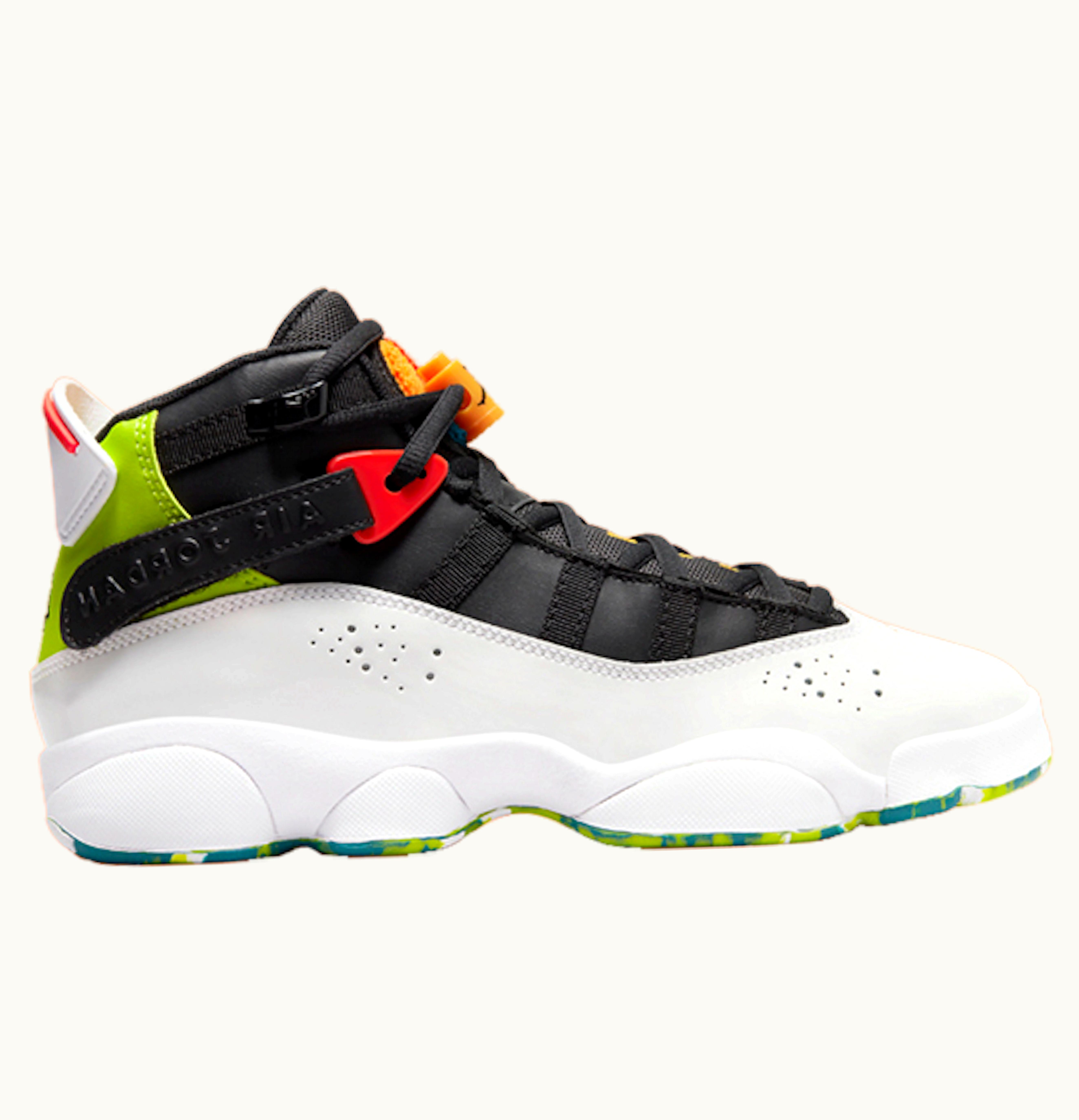 Jordan Air Jordan 6 Rings White Neon Green GS