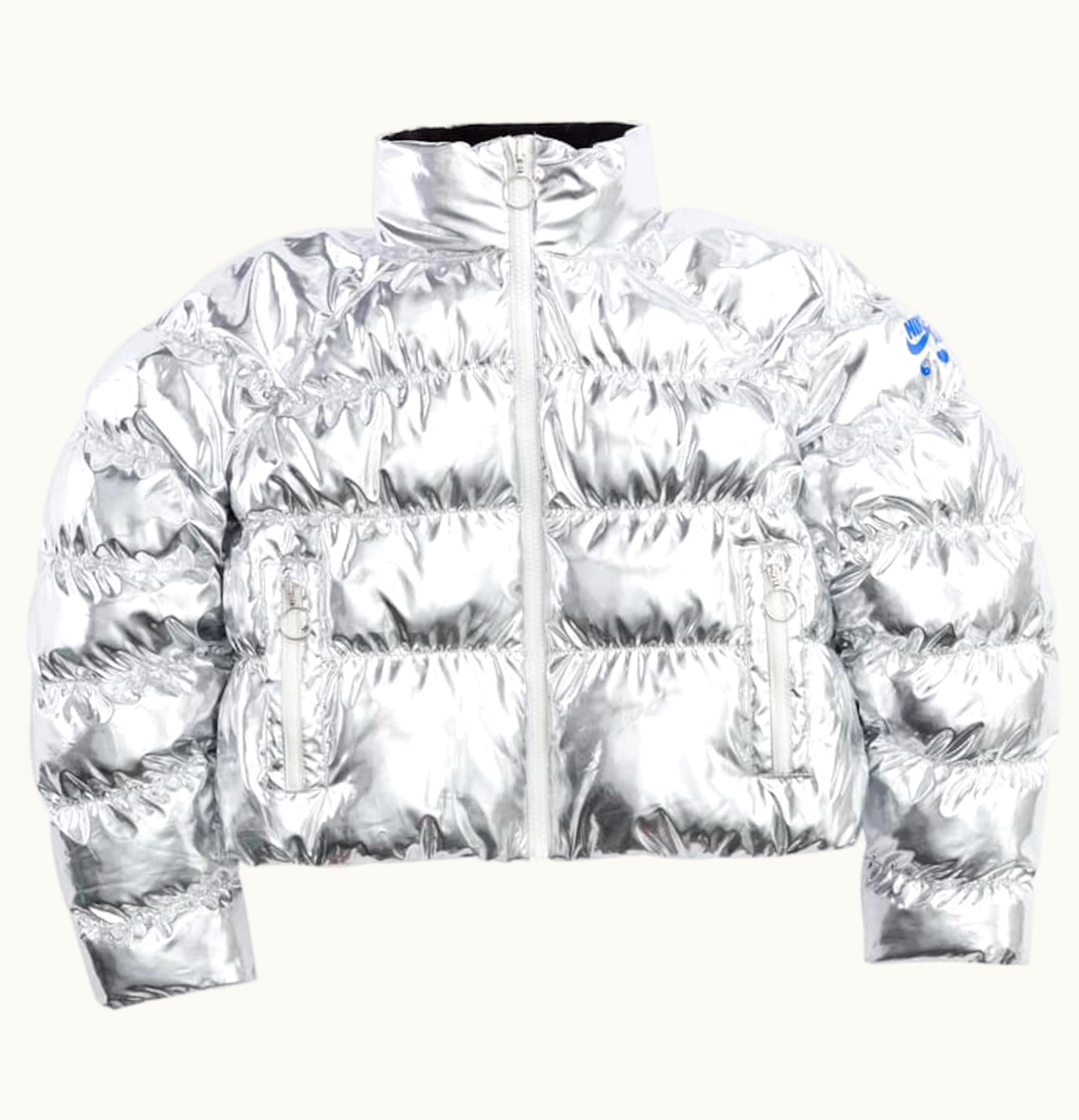 Nike Nike x Olivia Kim Puffer Jacket Metallic Silver Black