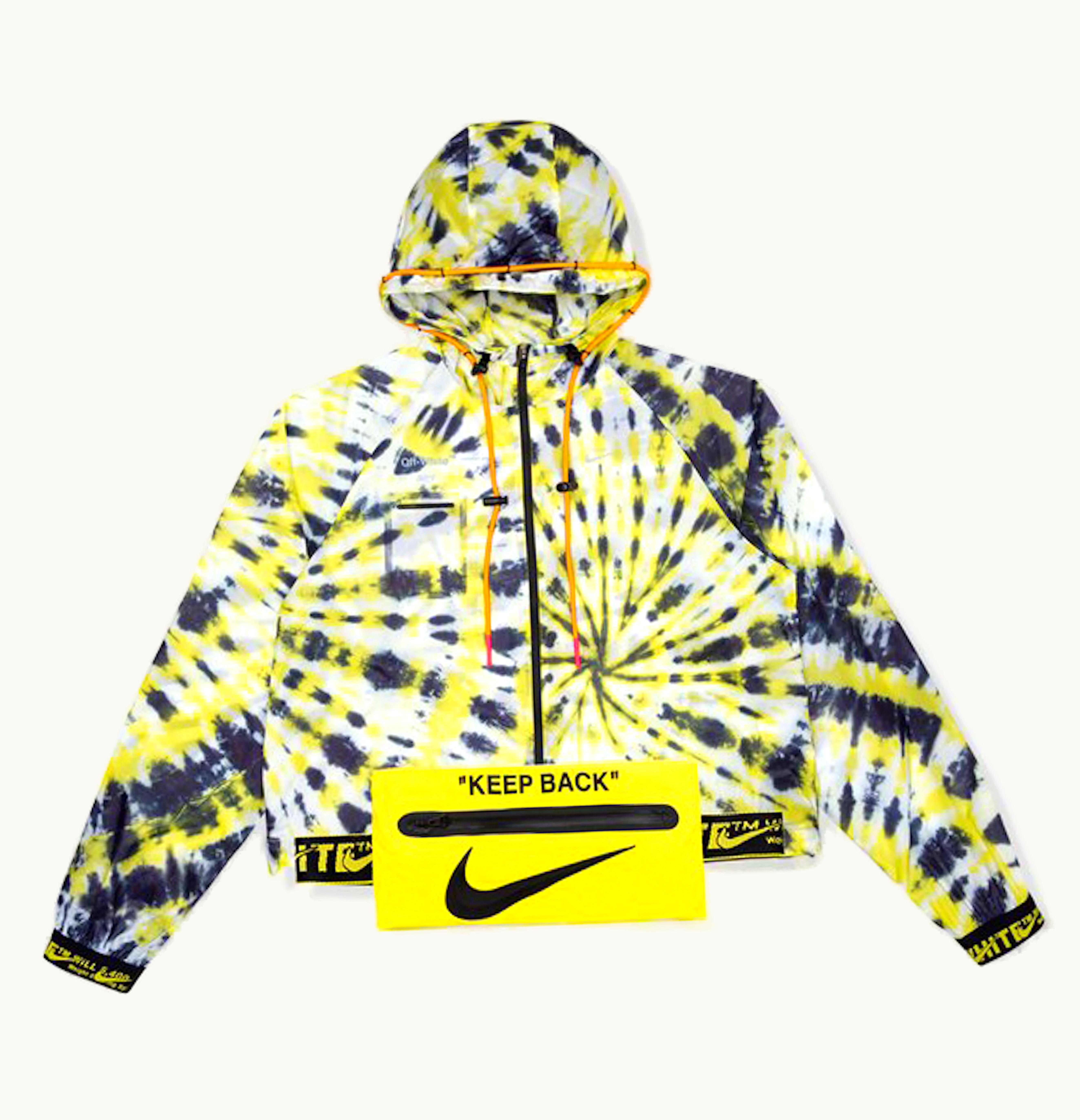 OFF-WHITE OFF WHITE x Nike Womens NRG AOP Jacket Volt