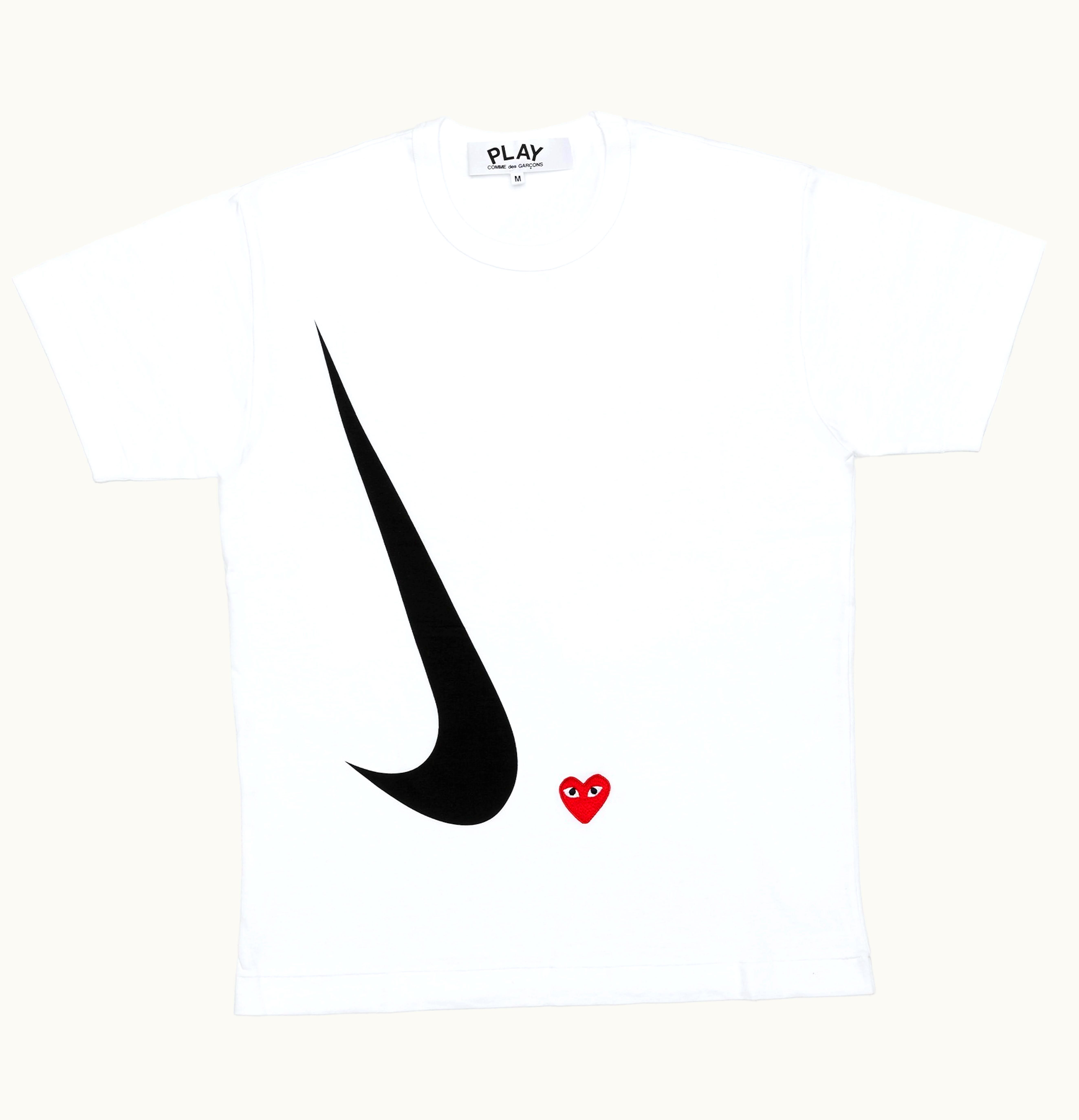 CDG CDG Play x Nike Ladies T Shirt White