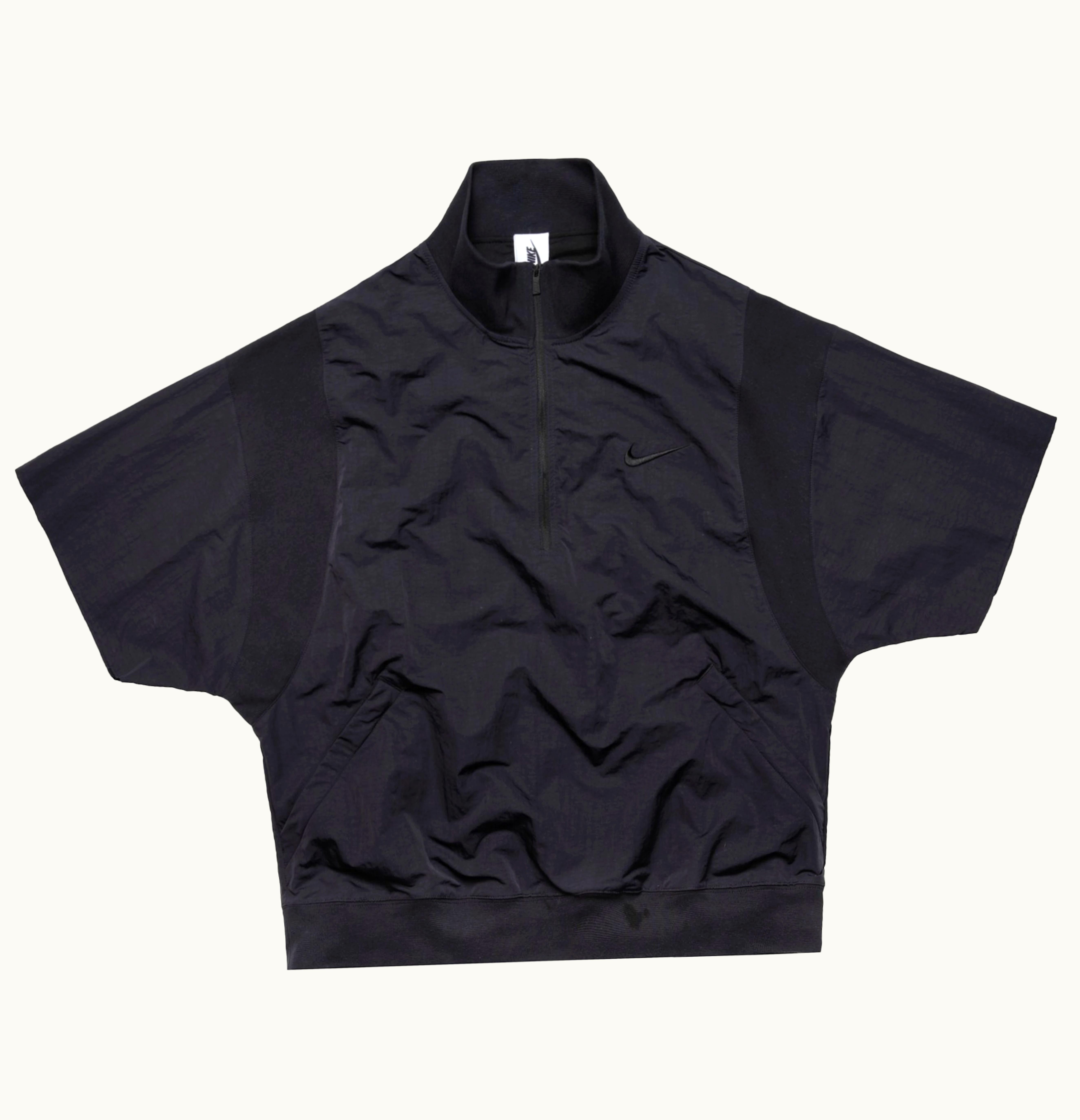 FEAR OF GOD Fear of God x Nike 1 2 Zip Short Sleeve Jacket Black Sail Black