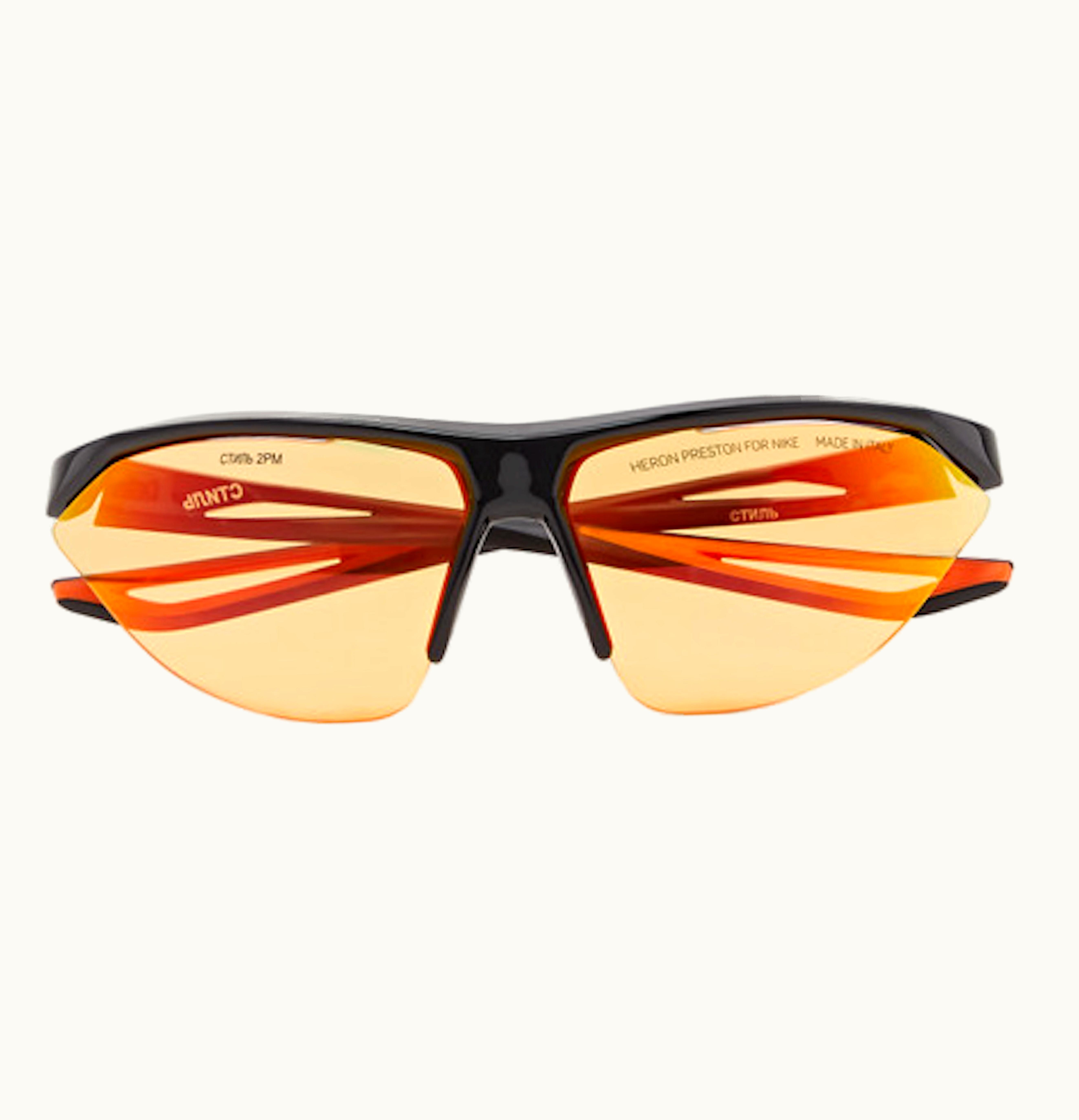 Heron Preston Heron Preston x Nike Tailwind Polycarbonate Sunglasses SS19 Black Orange