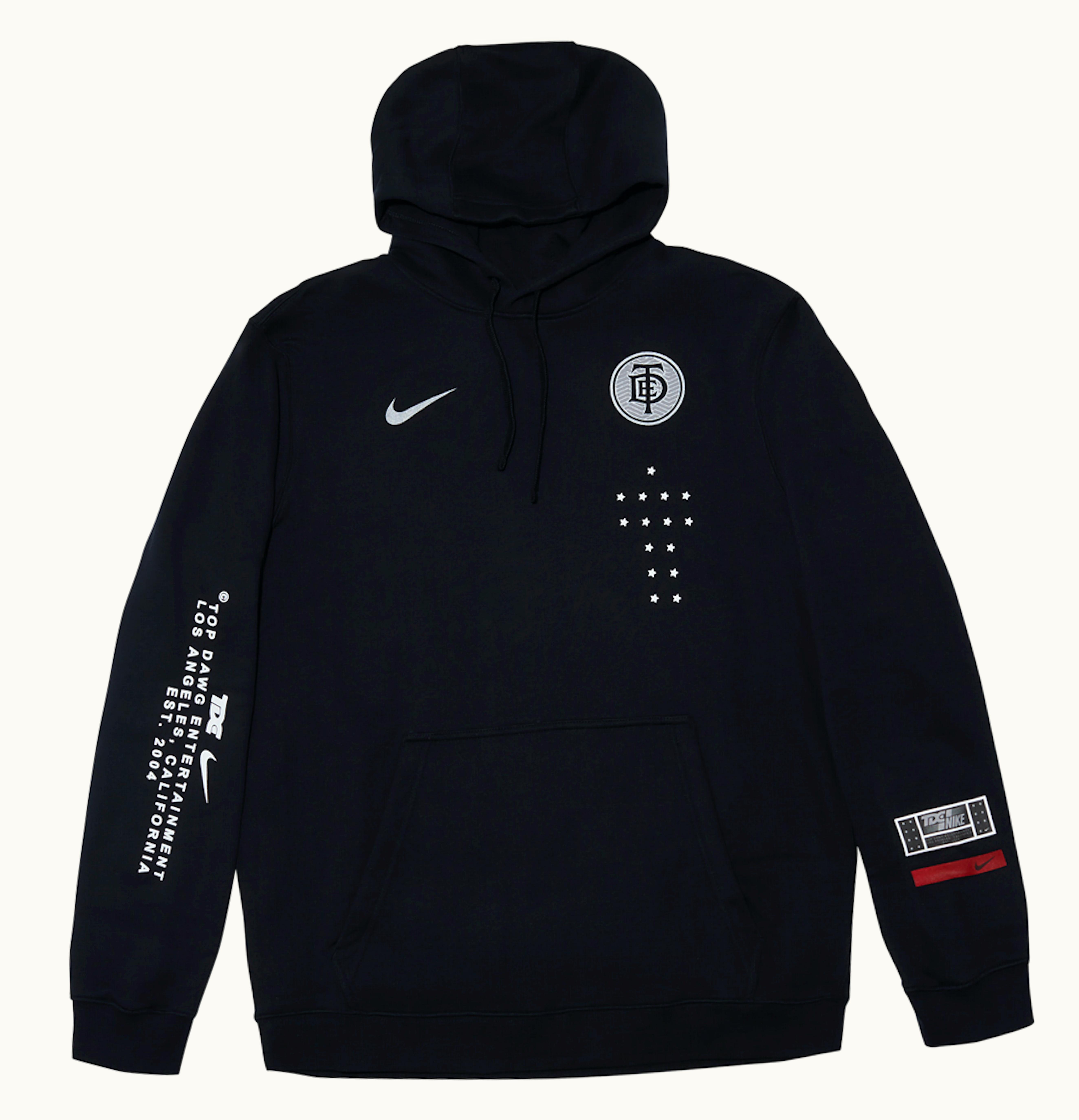 TDE TDE x Nike Crest Logo Hoodie Black