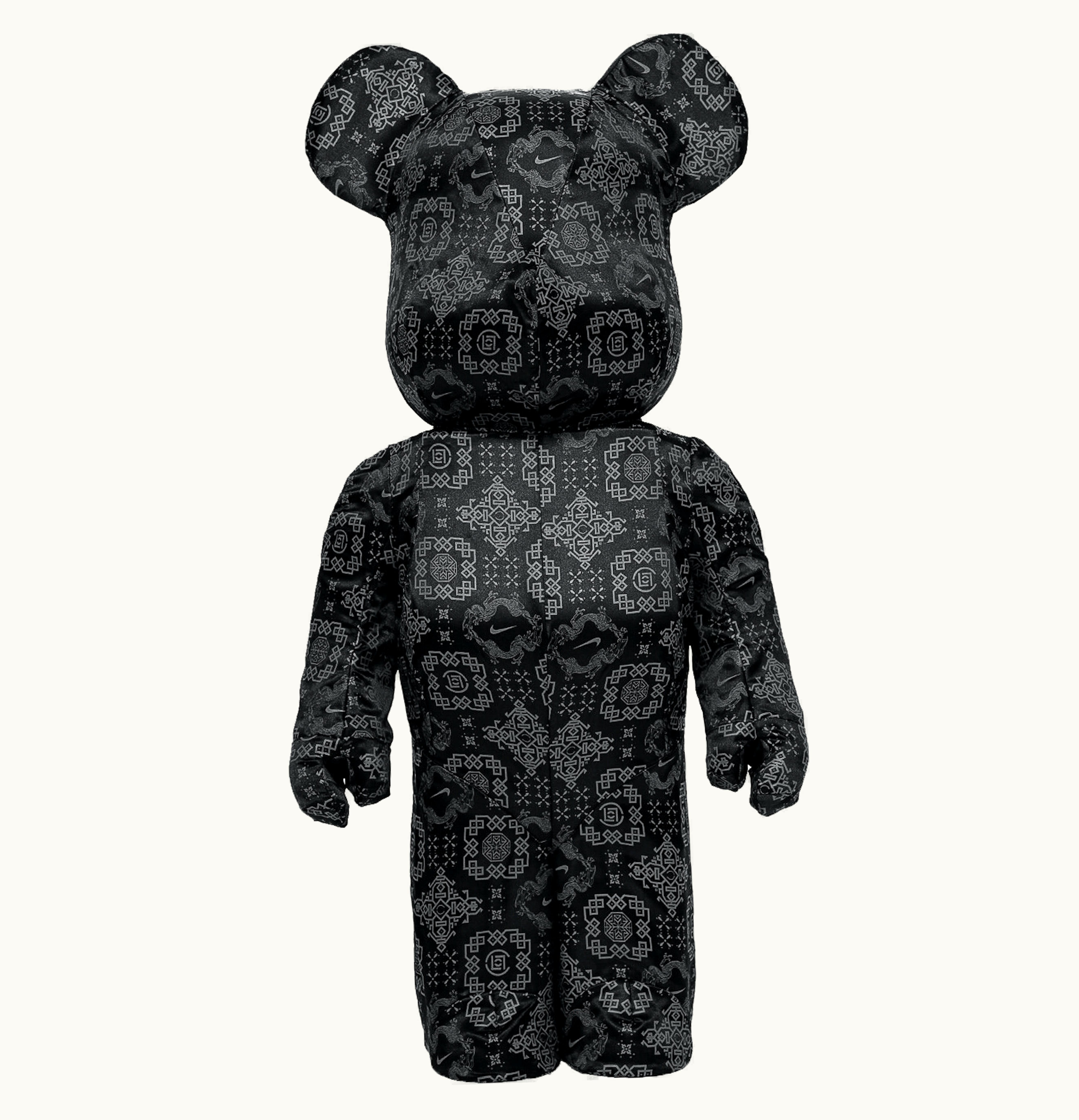 Bearbrick Bearbrick x Clot x Nike 1000 Black Silk