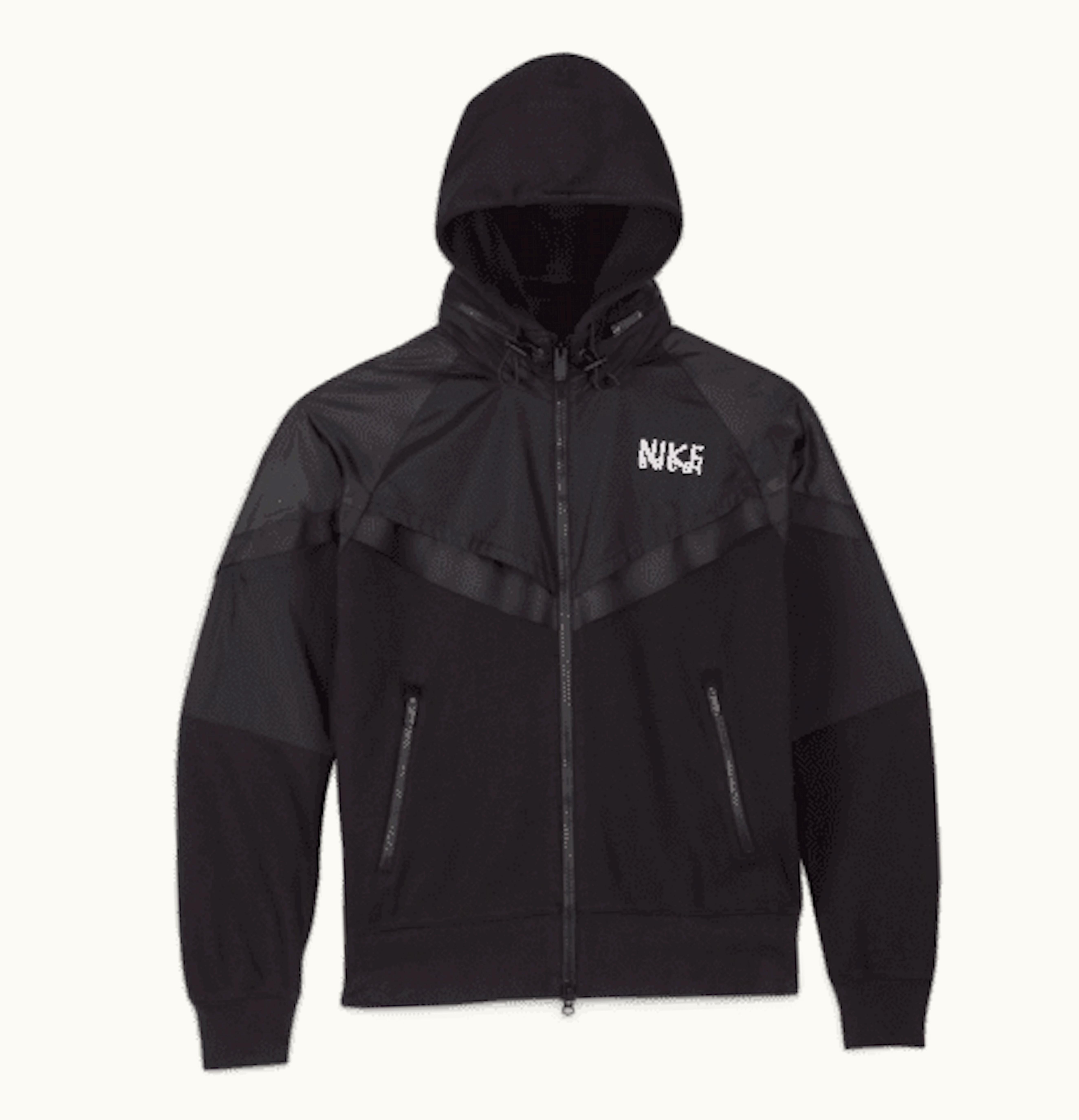 Nike Nike x Sacai Full Zip Hoodie Black