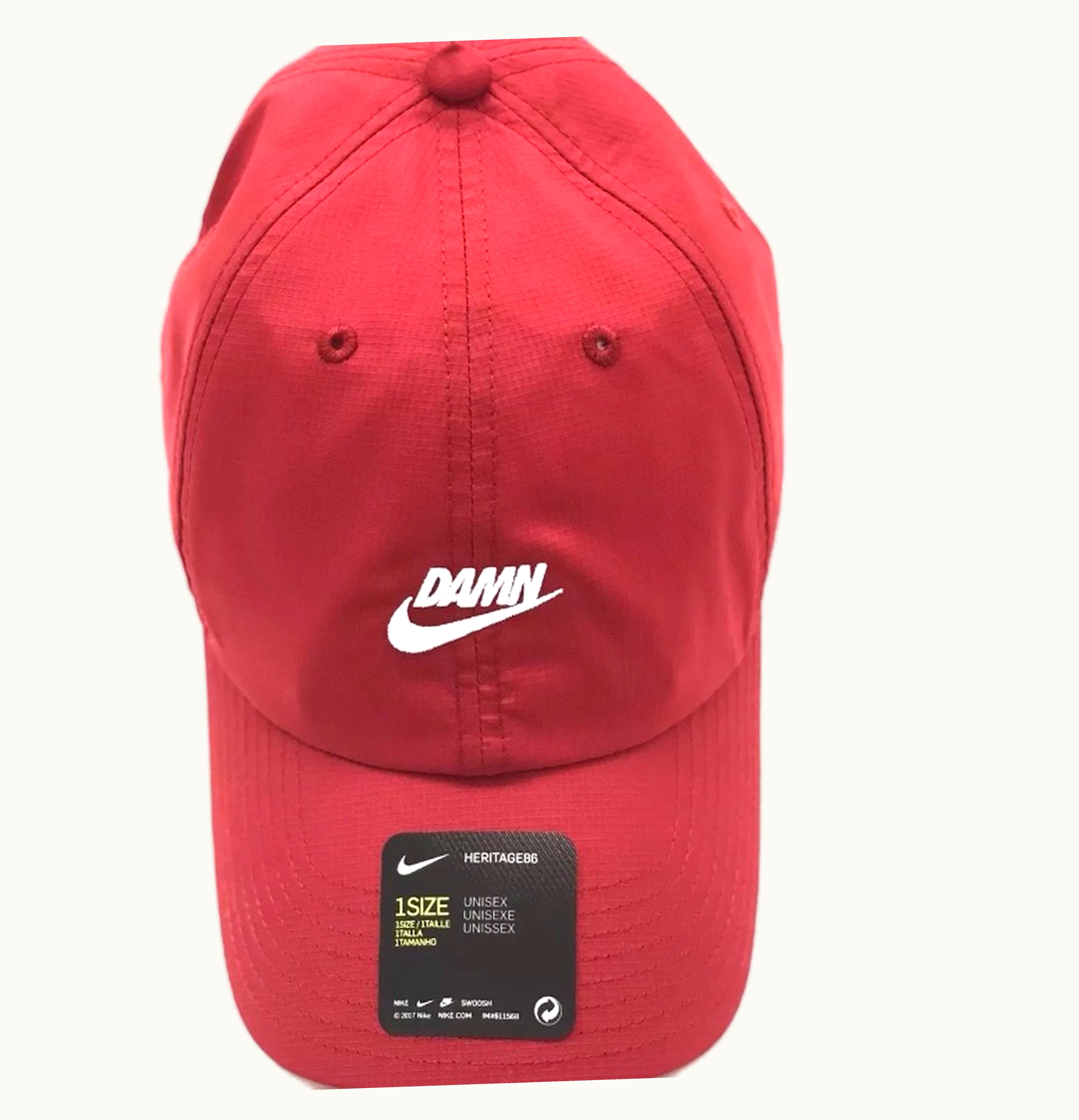 TDE TDE x Nike Swoosh Logo Hat Red
