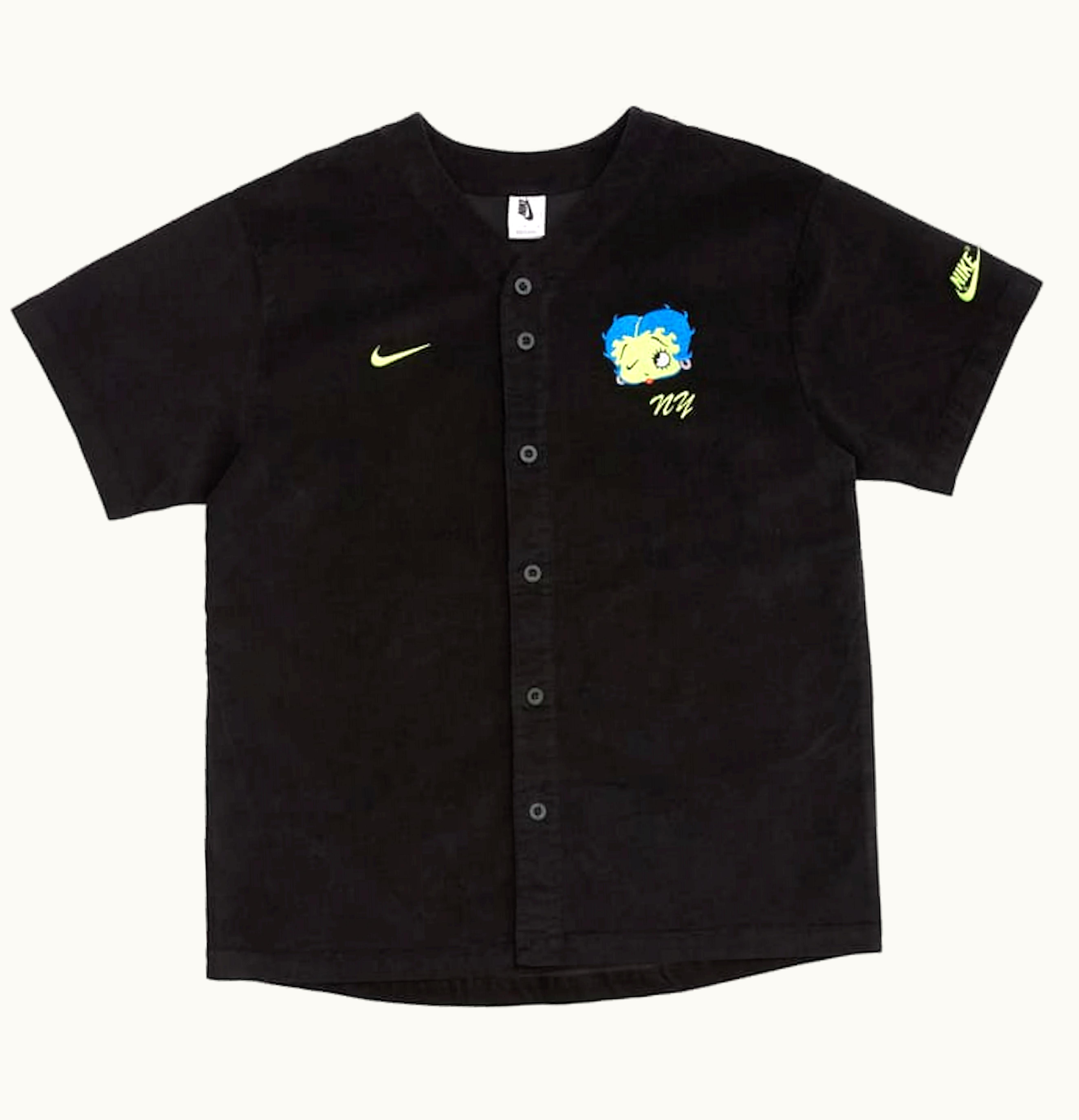 Nike Nike x Olivia Kim Corduroy Baseball Jersey Black