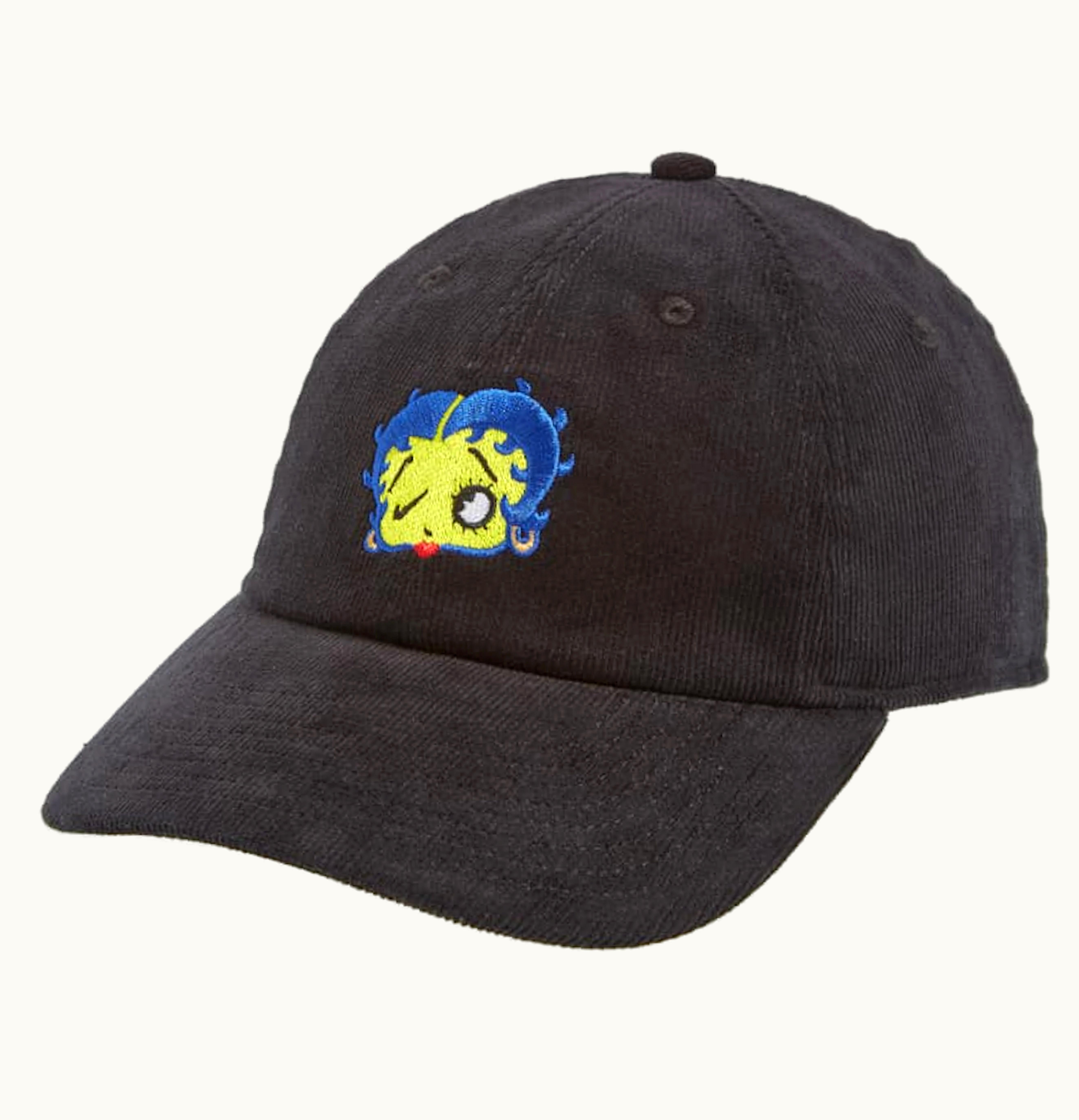 Nike Nike x Olivia Kim Betty Boop Embroidered Baseball Corduroy Hat Black