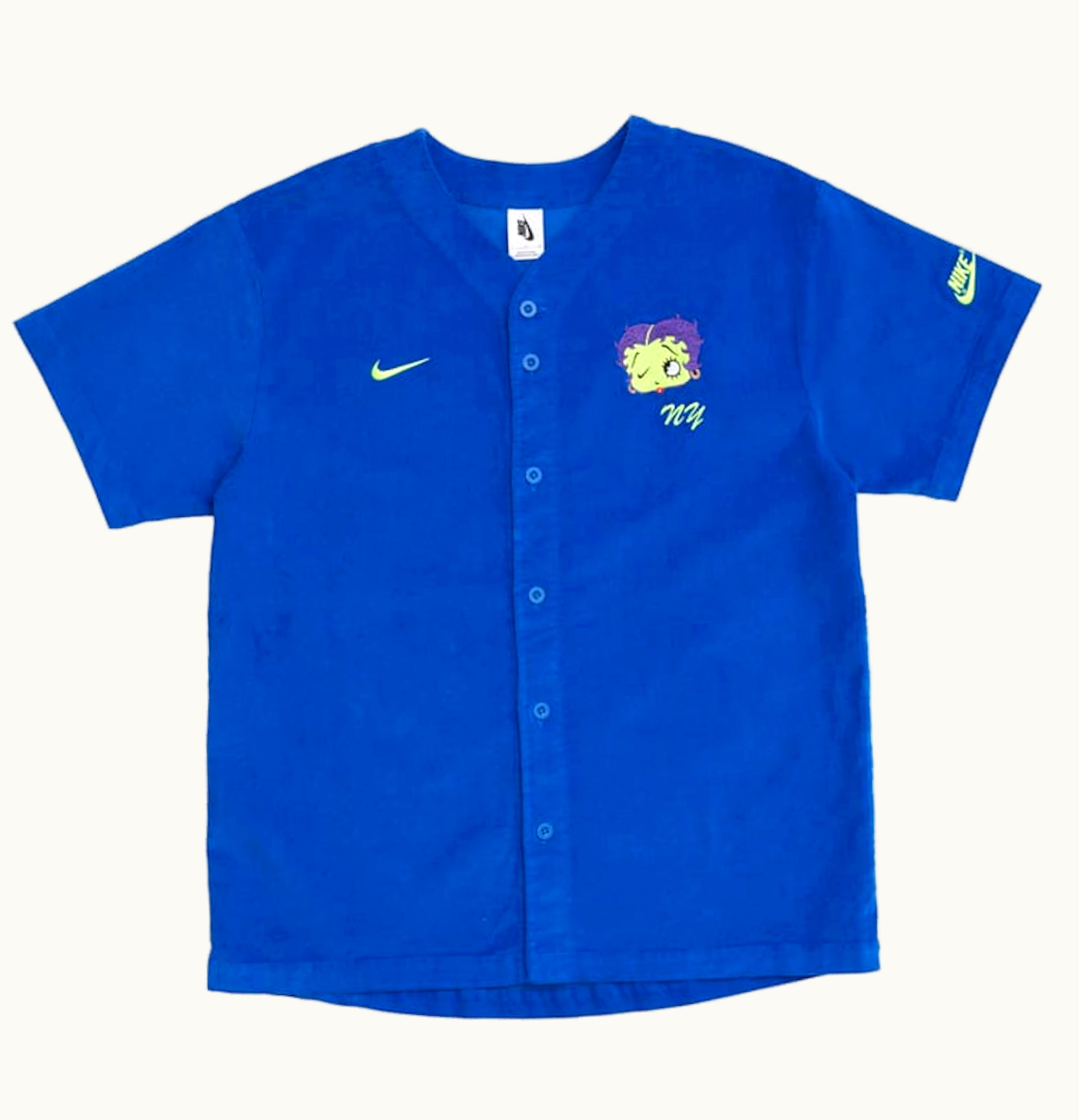Nike Nike x Olivia Kim Corduroy Baseball Jersey Game Royal