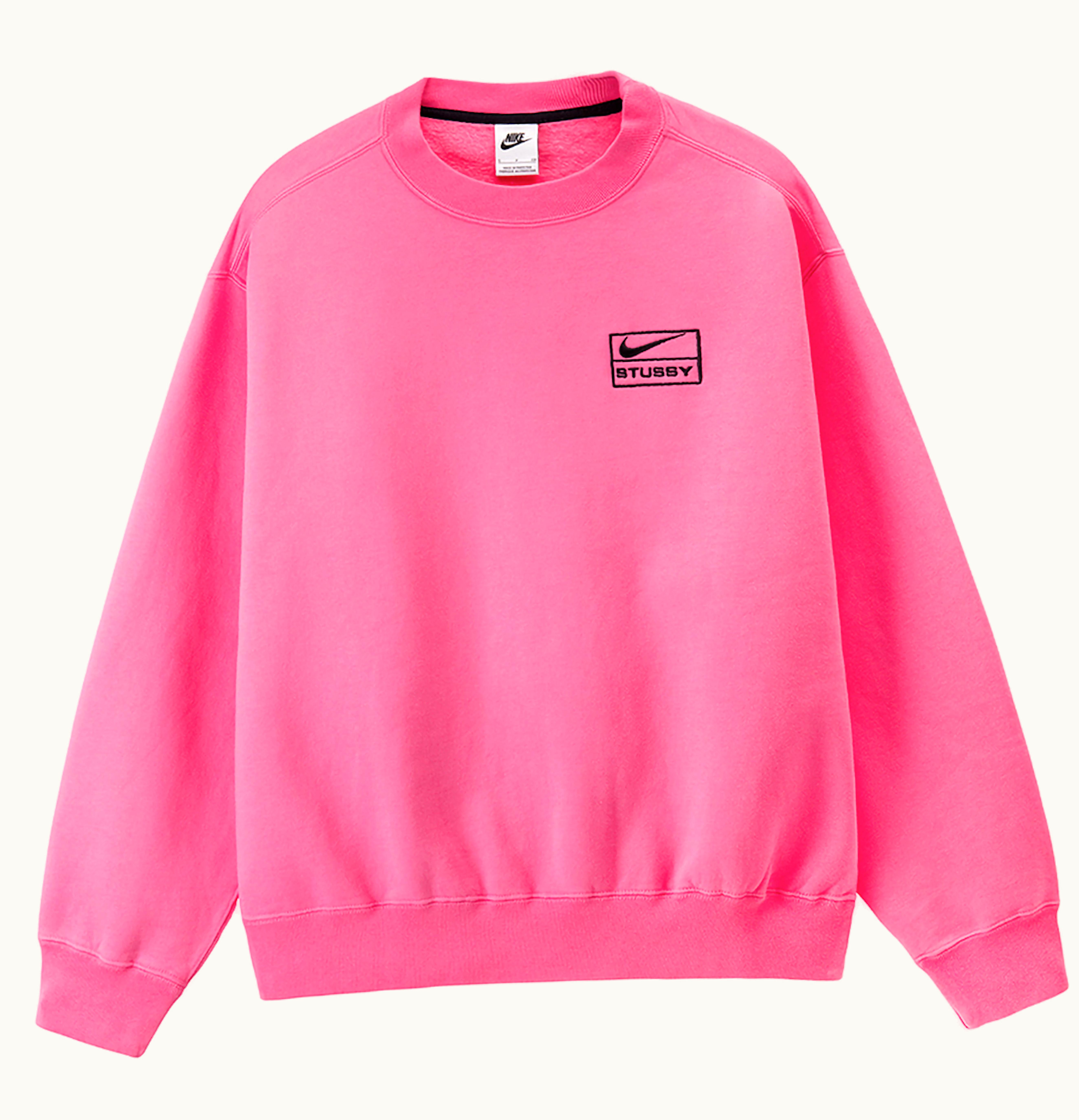 Nike Nike x Stussy NRG BR Crew Fleece Asia Sizing Pink