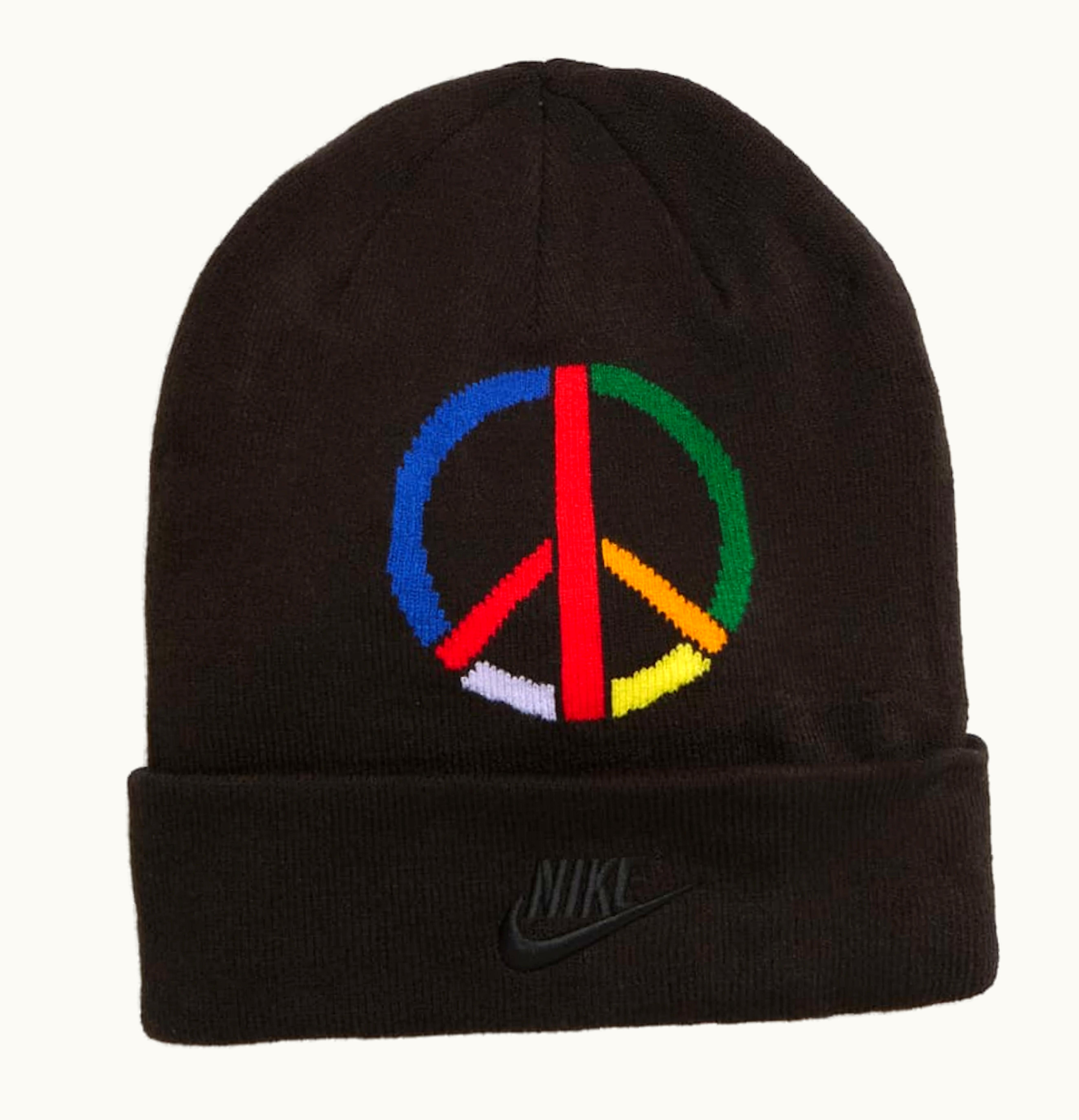 Nike Nike x Olivia Kim Peace Sign Cuffed Beanie Black