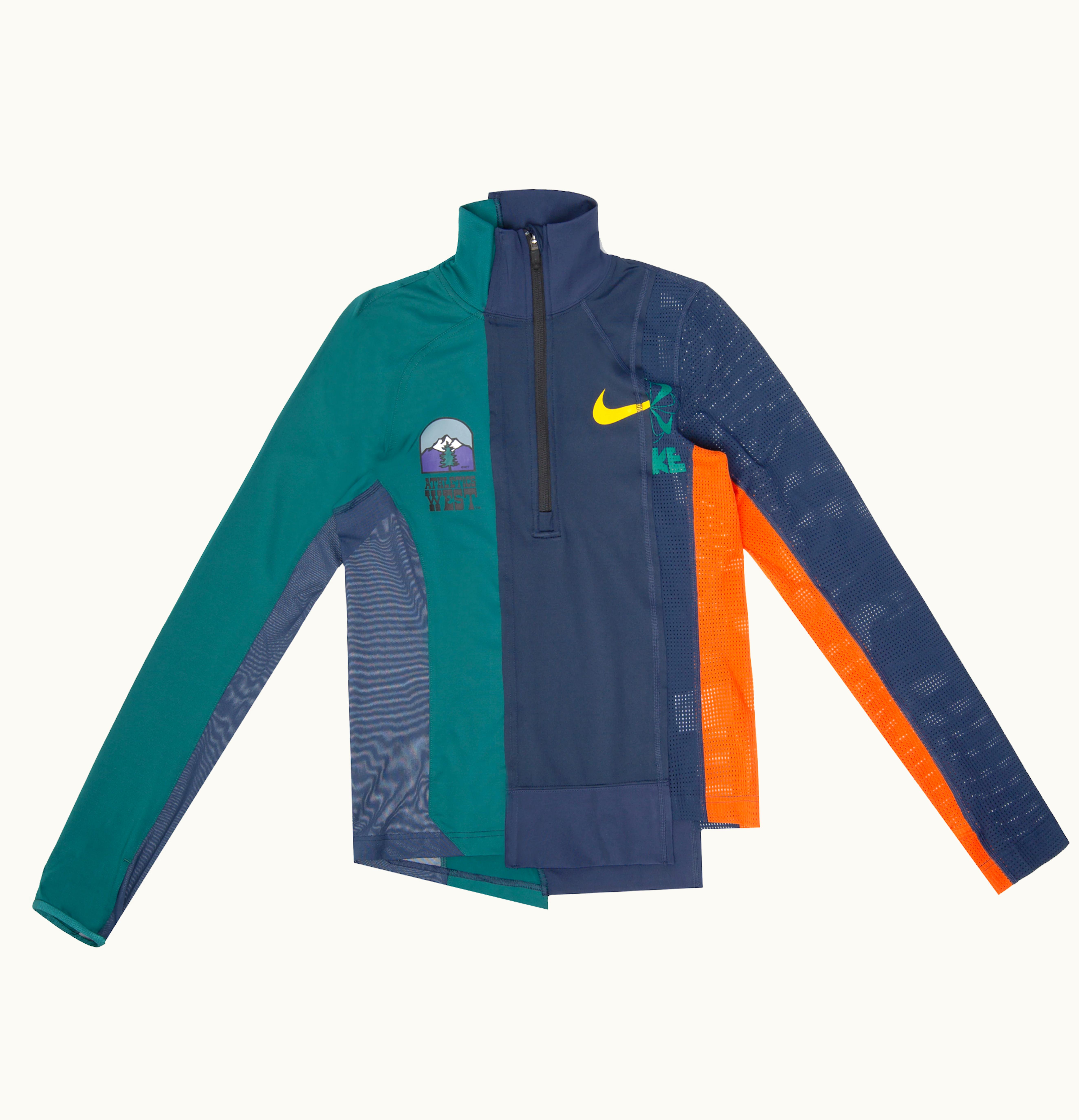 Nike Nike x Sacai Womens Half Zip Running Jacket Obsidian Deep Royal Blue