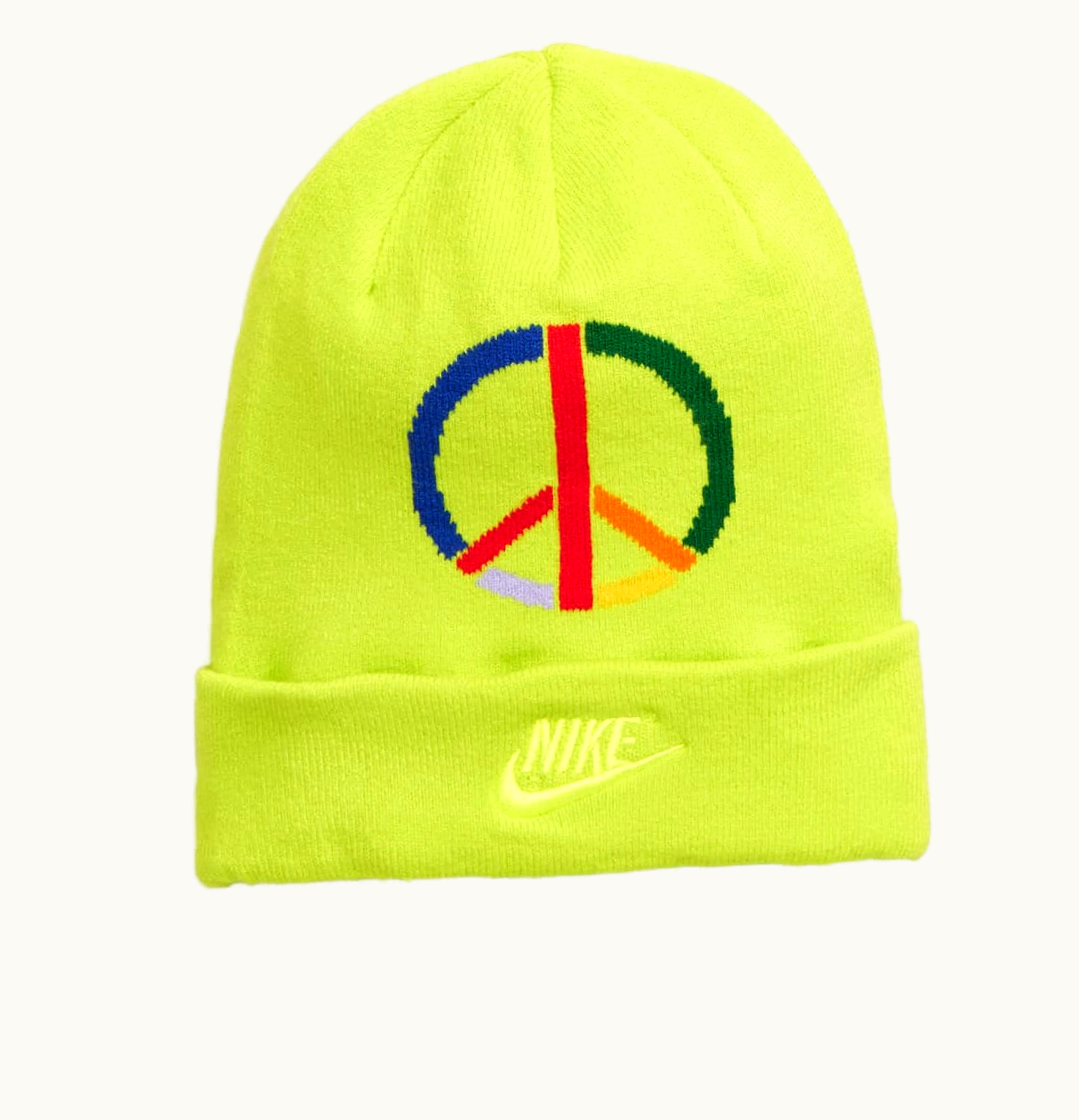 Nike Nike x Olivia Kim Peace Sign Cuffed Beanie Cyber