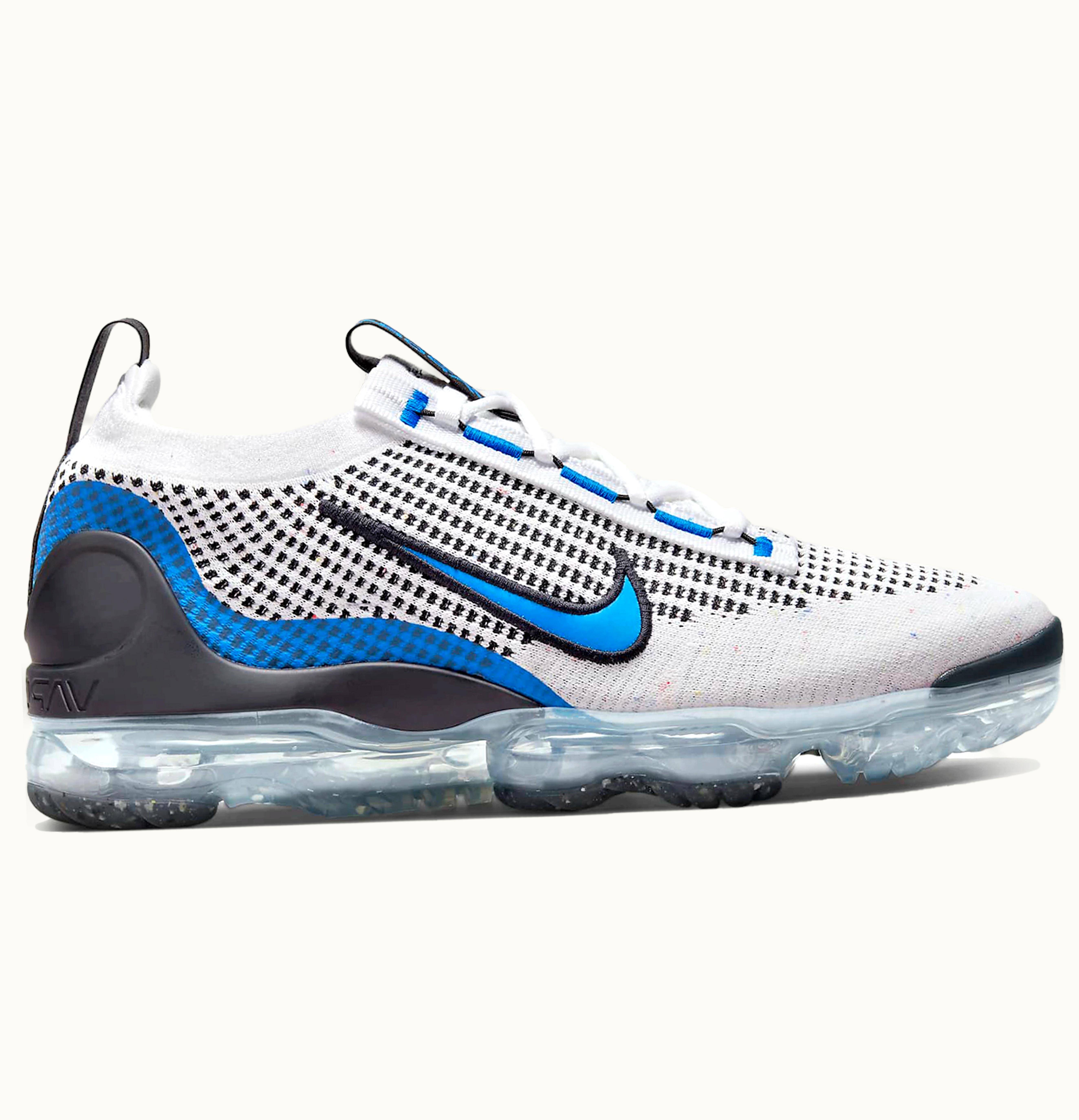 Nike Nike Air VaporMax 2021 Flyknit White Black Photo Blue