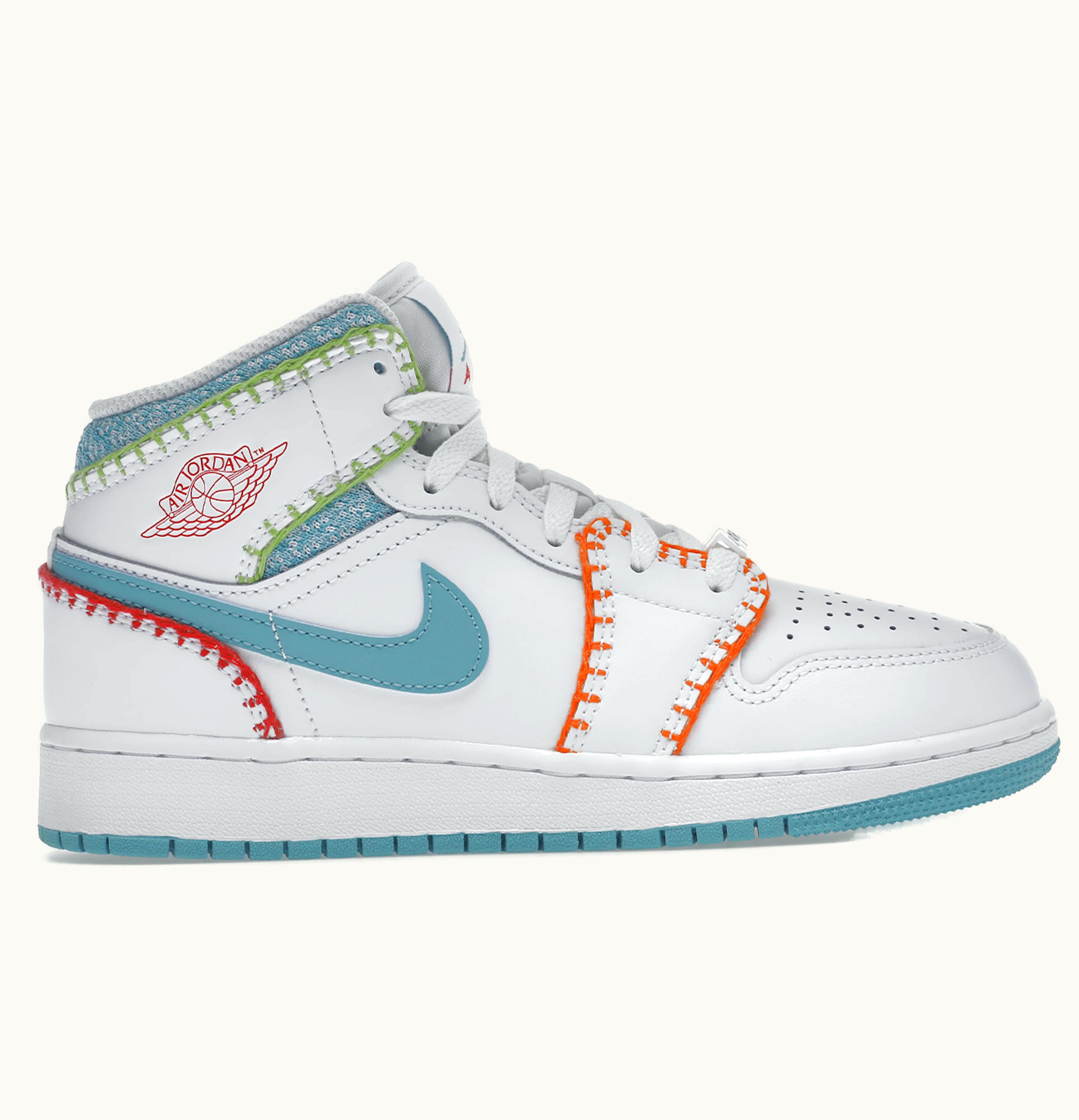 Jordan Air Jordan 1 Mid Multi Knit GS