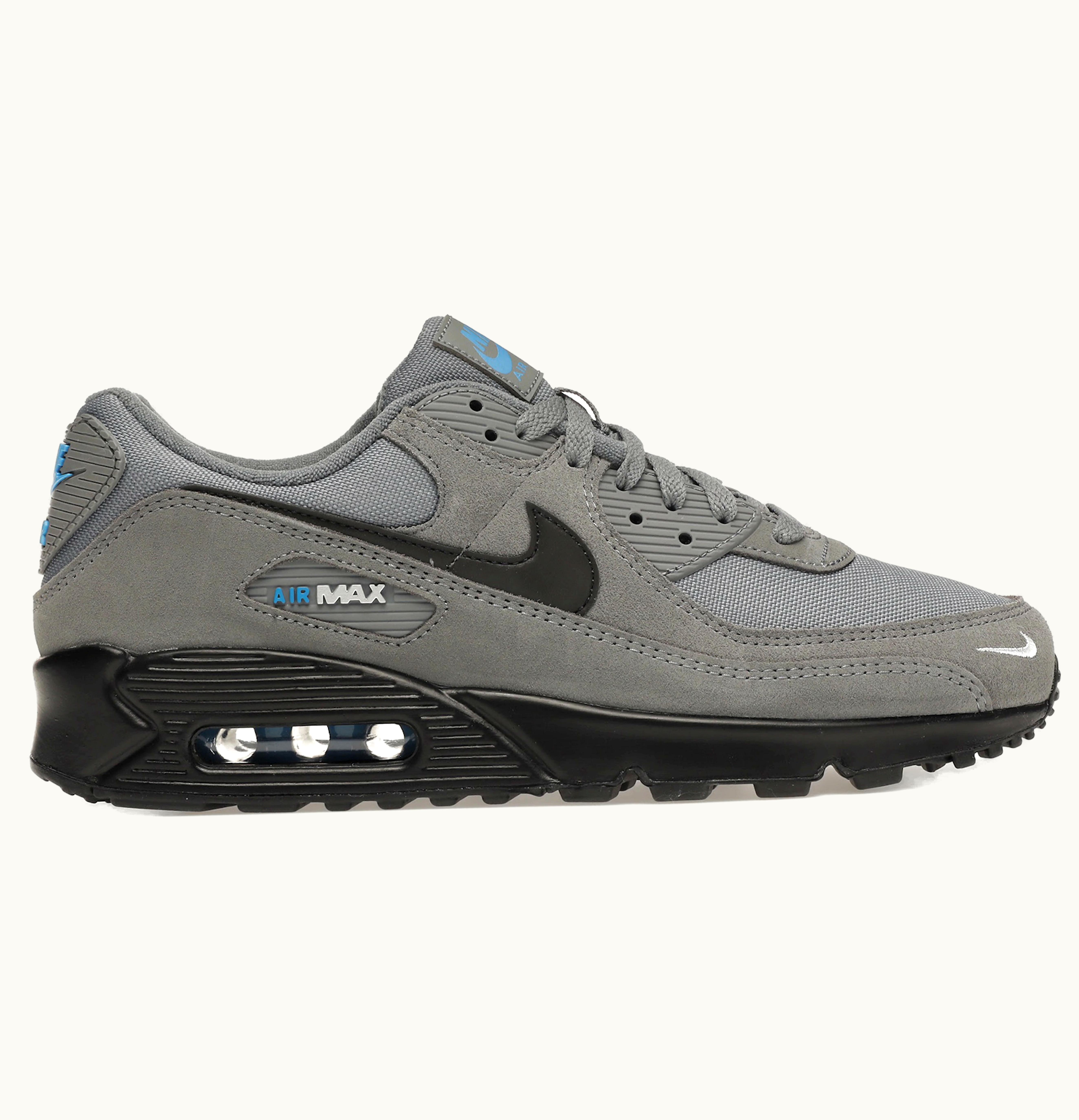 Nike Nike Air Max 90 Smoke Grey Light Photo Blue Metallic Silver Black