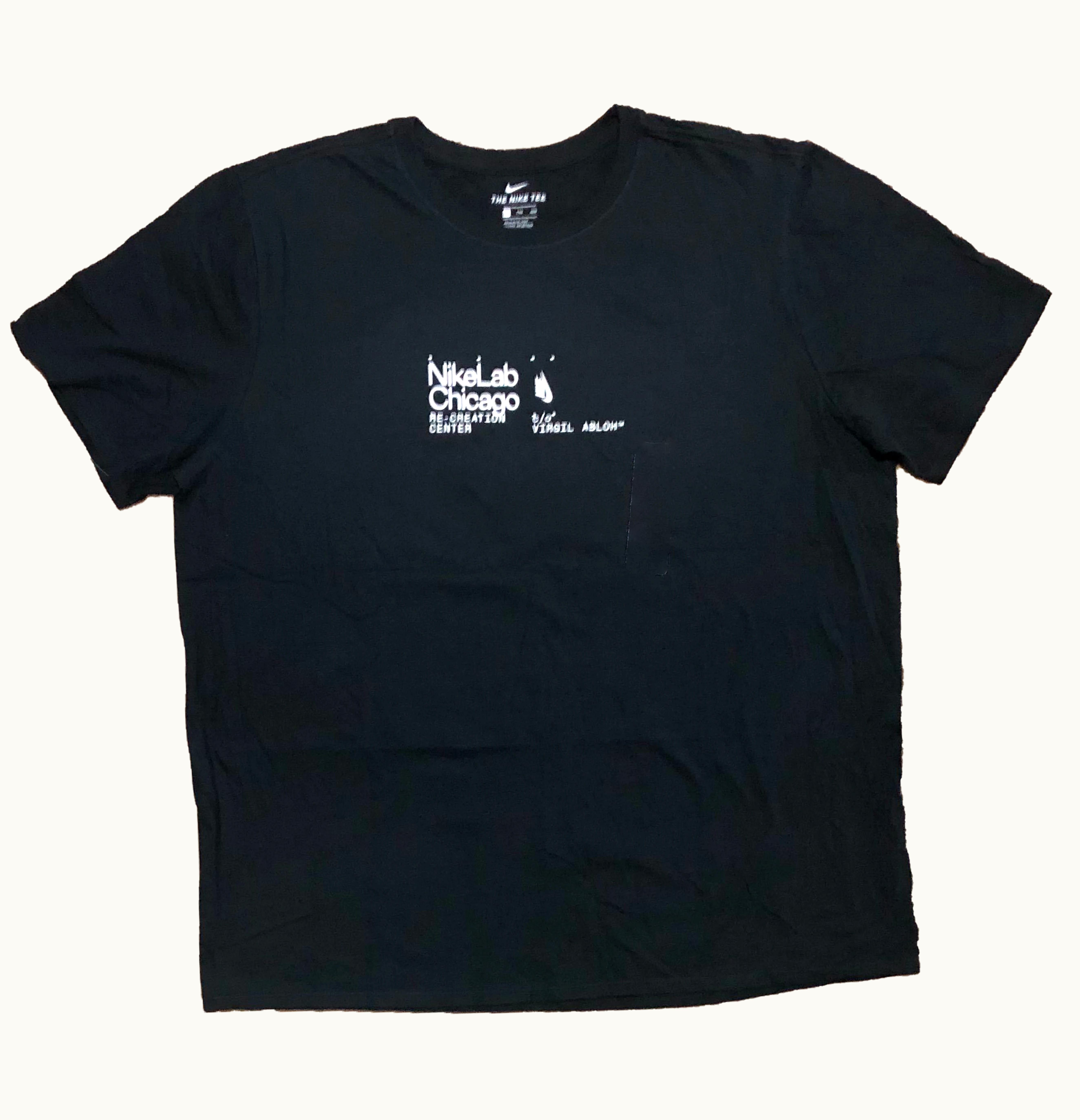 Virgil Abloh Virgil Abloh Nike Chicago Tee Black