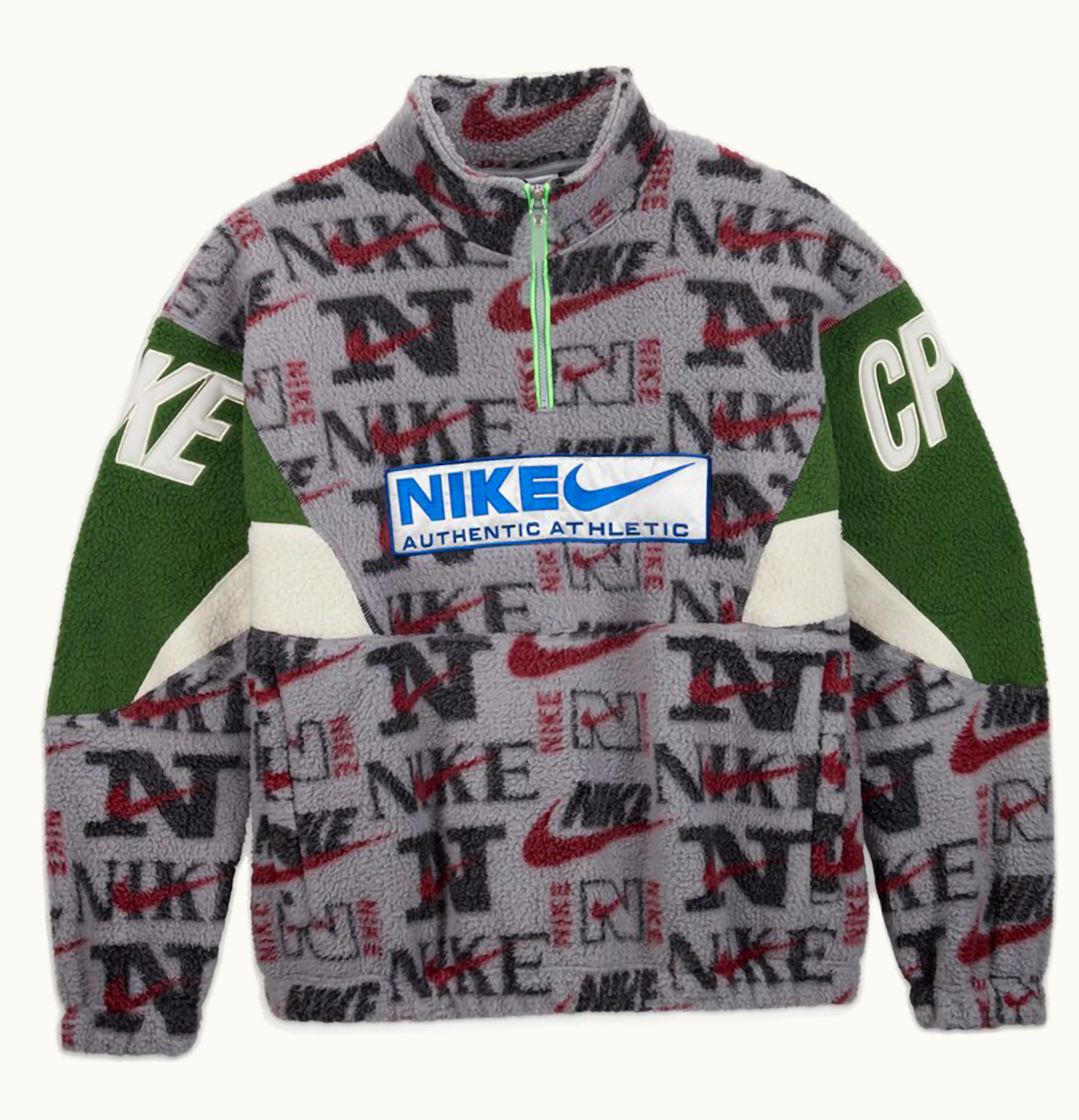 Nike Nike x Cactus Plant Flea Market 1 4 Zip Top Jacket Asia Sizing Grey Purple Green
