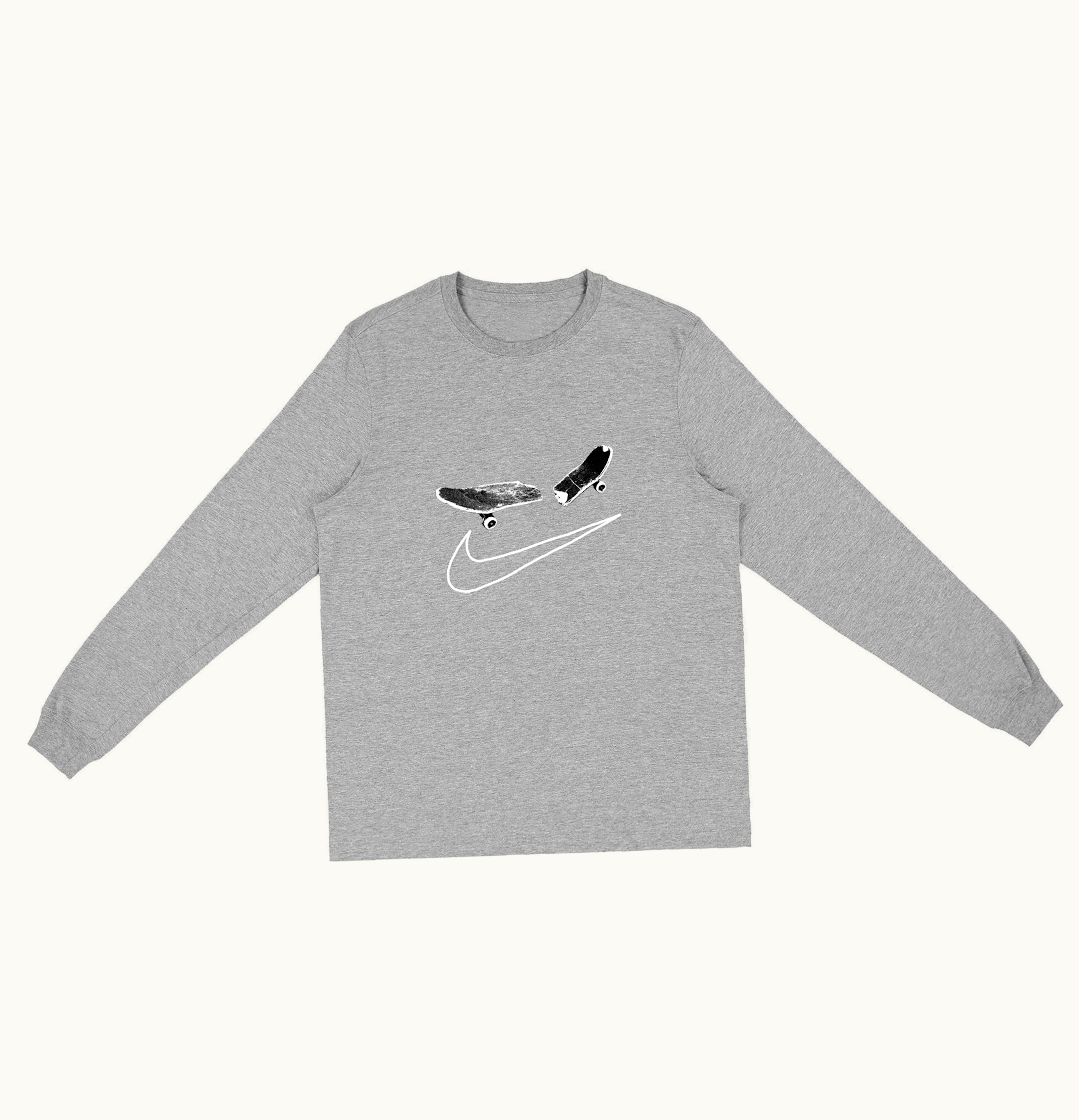 Travis Scott Travis Scott Cactus Jack For Nike SB Longsleeve T Shirt II Grey