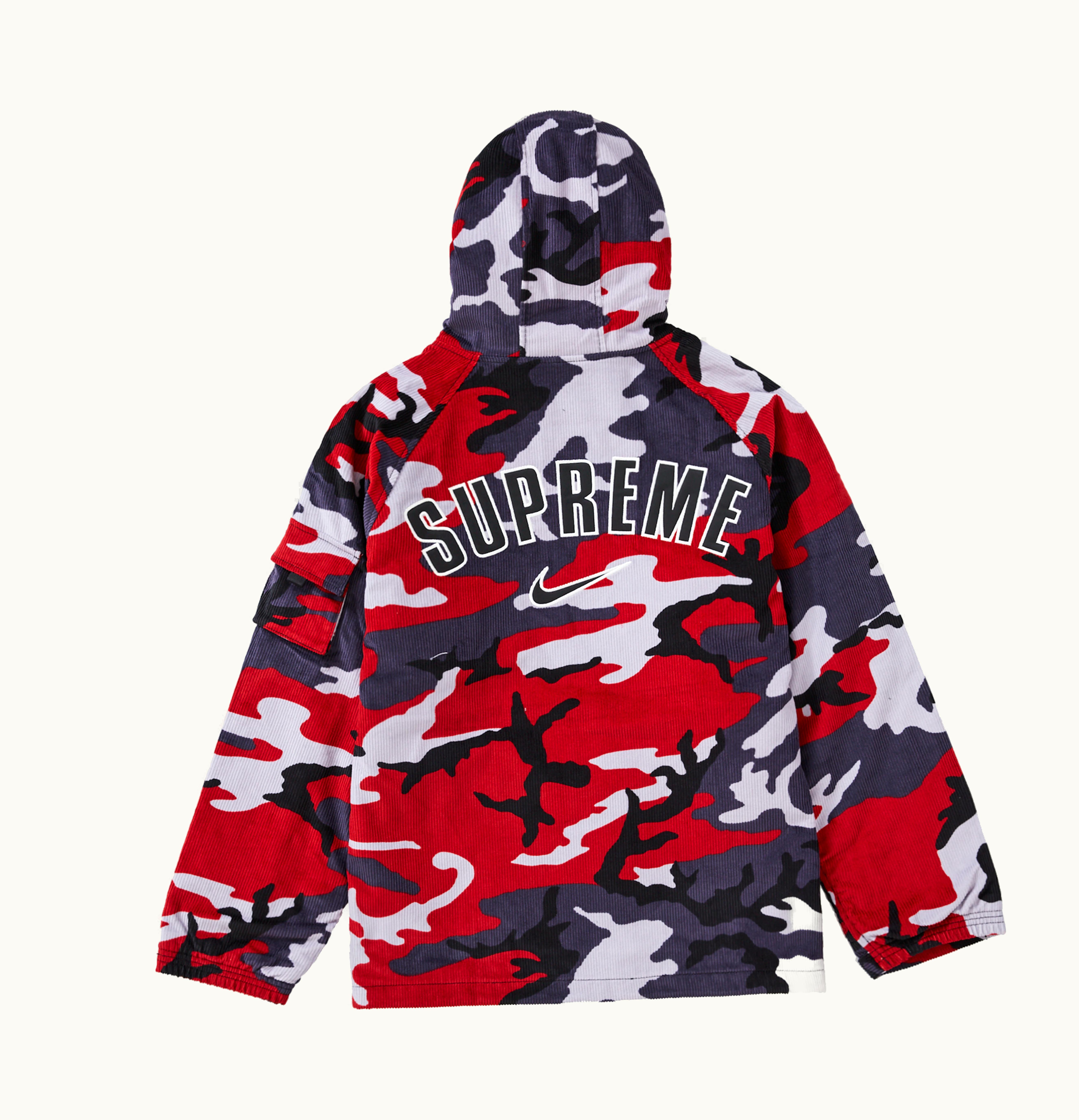 Supreme Supreme Nike Arc Corduroy Hooded Jacket Red Camo