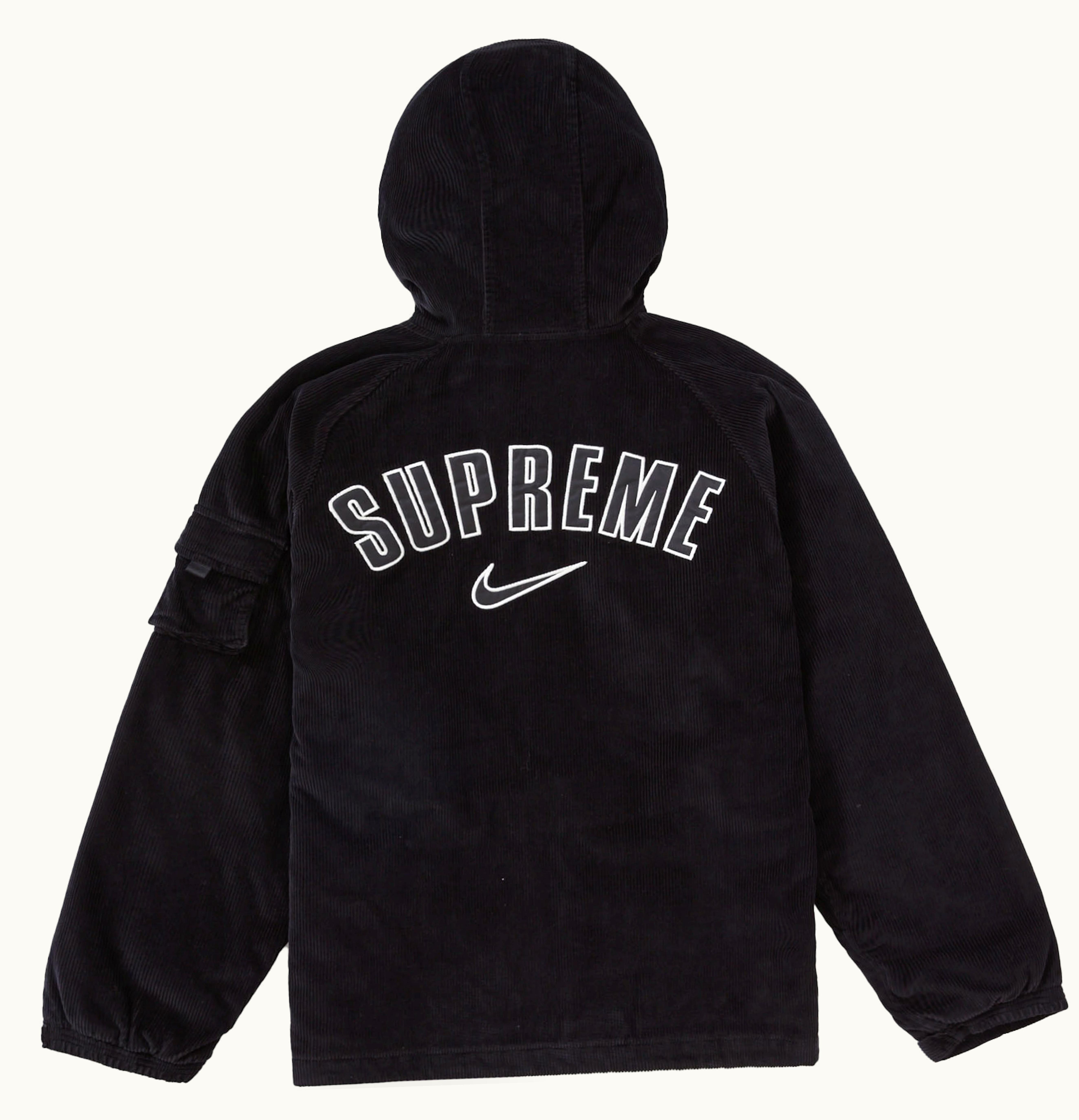 Supreme Supreme Nike Arc Corduroy Hooded Jacket Black