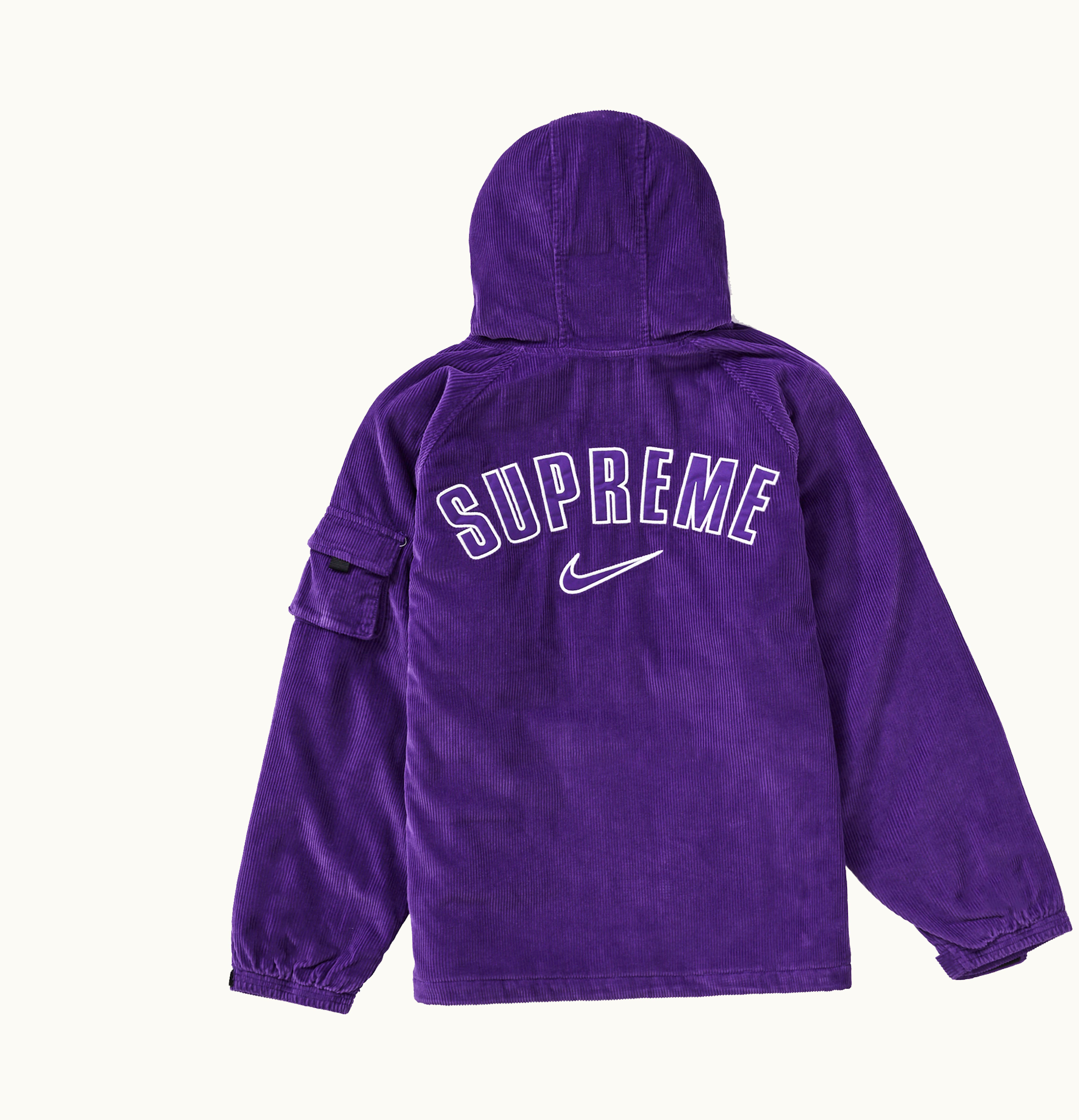 Supreme Supreme Nike Arc Corduroy Hooded Jacket Purple