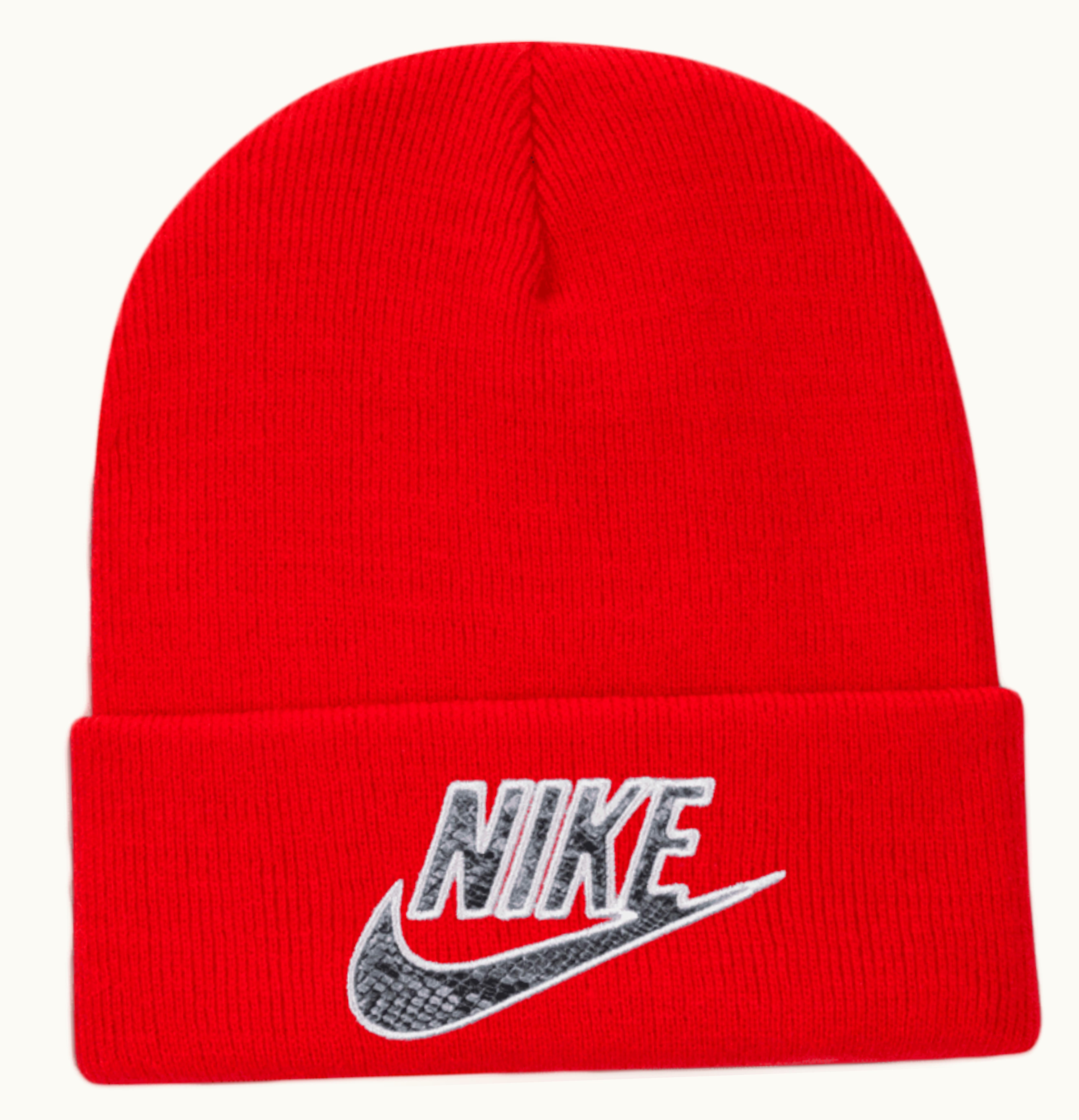 Supreme Supreme Nike Snakeskin Beanie Red