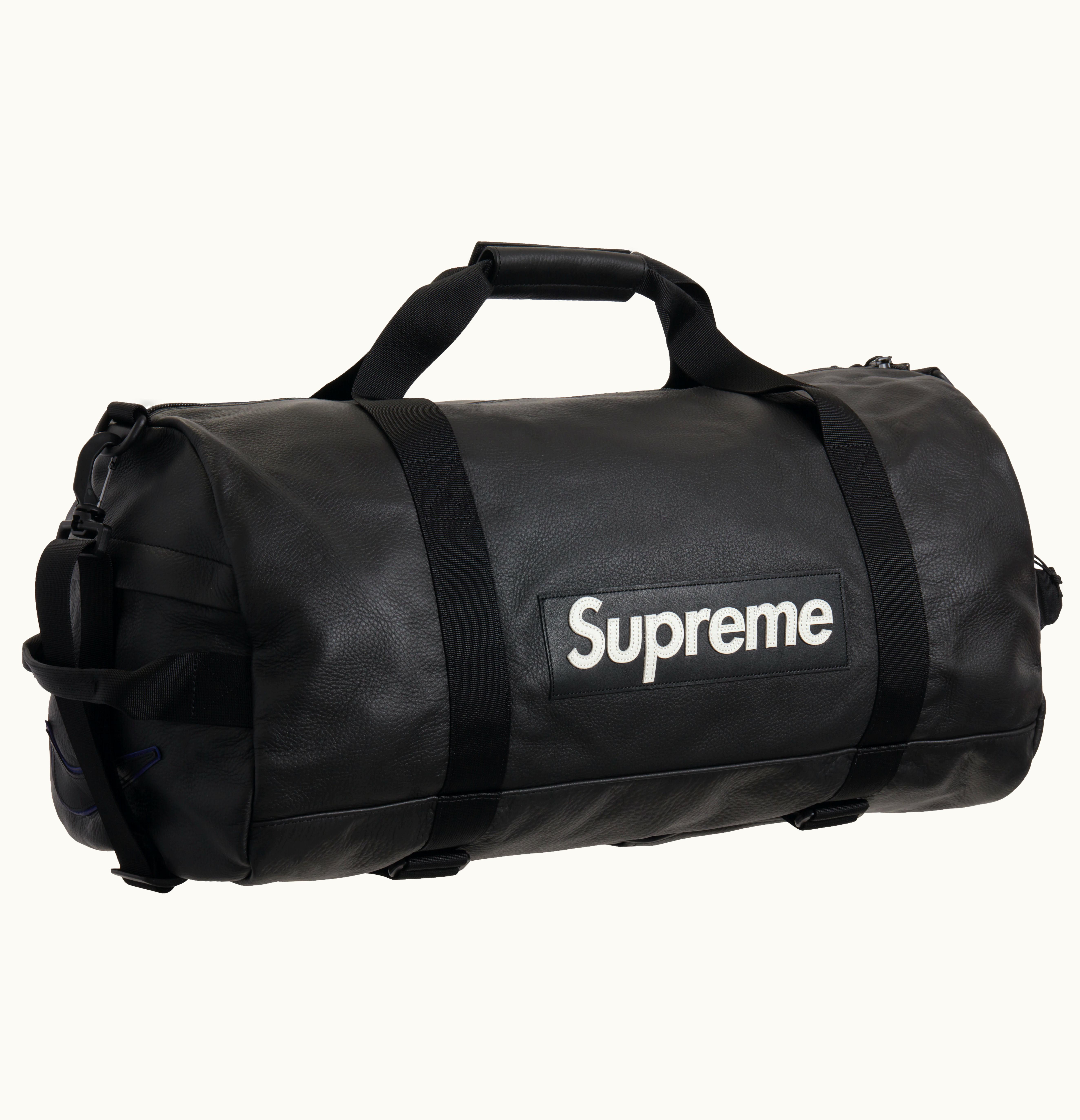 Supreme Supreme Nike Leather Duffle Bag Black